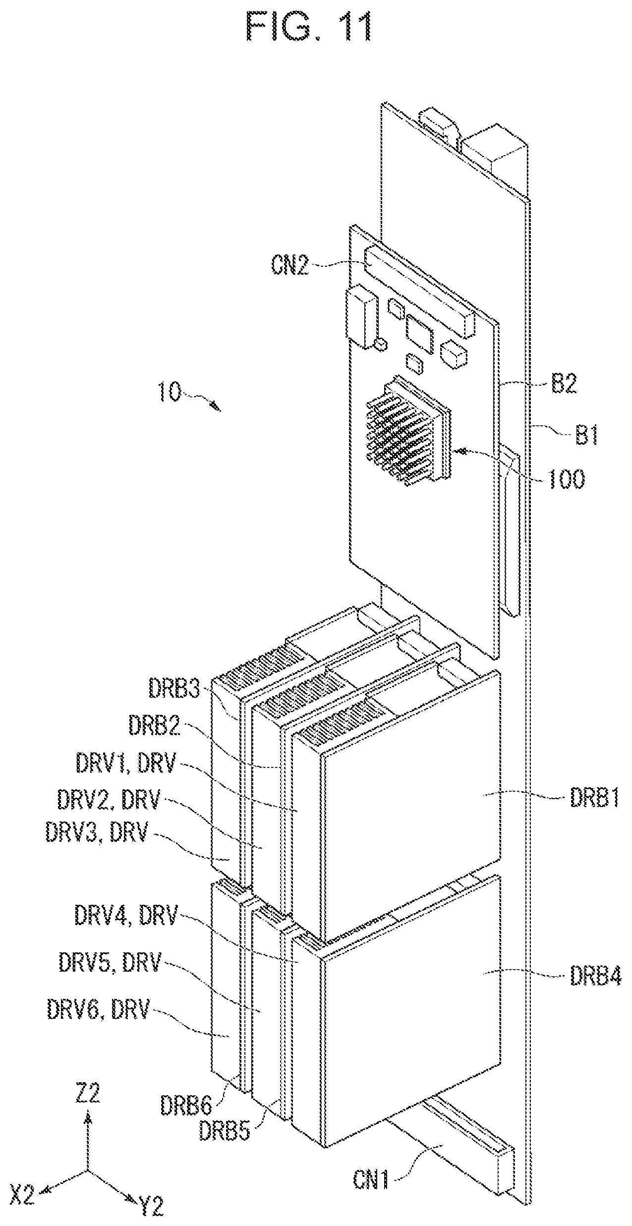 Patent US12583219 Figure 10 – Drive unit, liquid ejecting head unit, and liquid ejecting apparatus