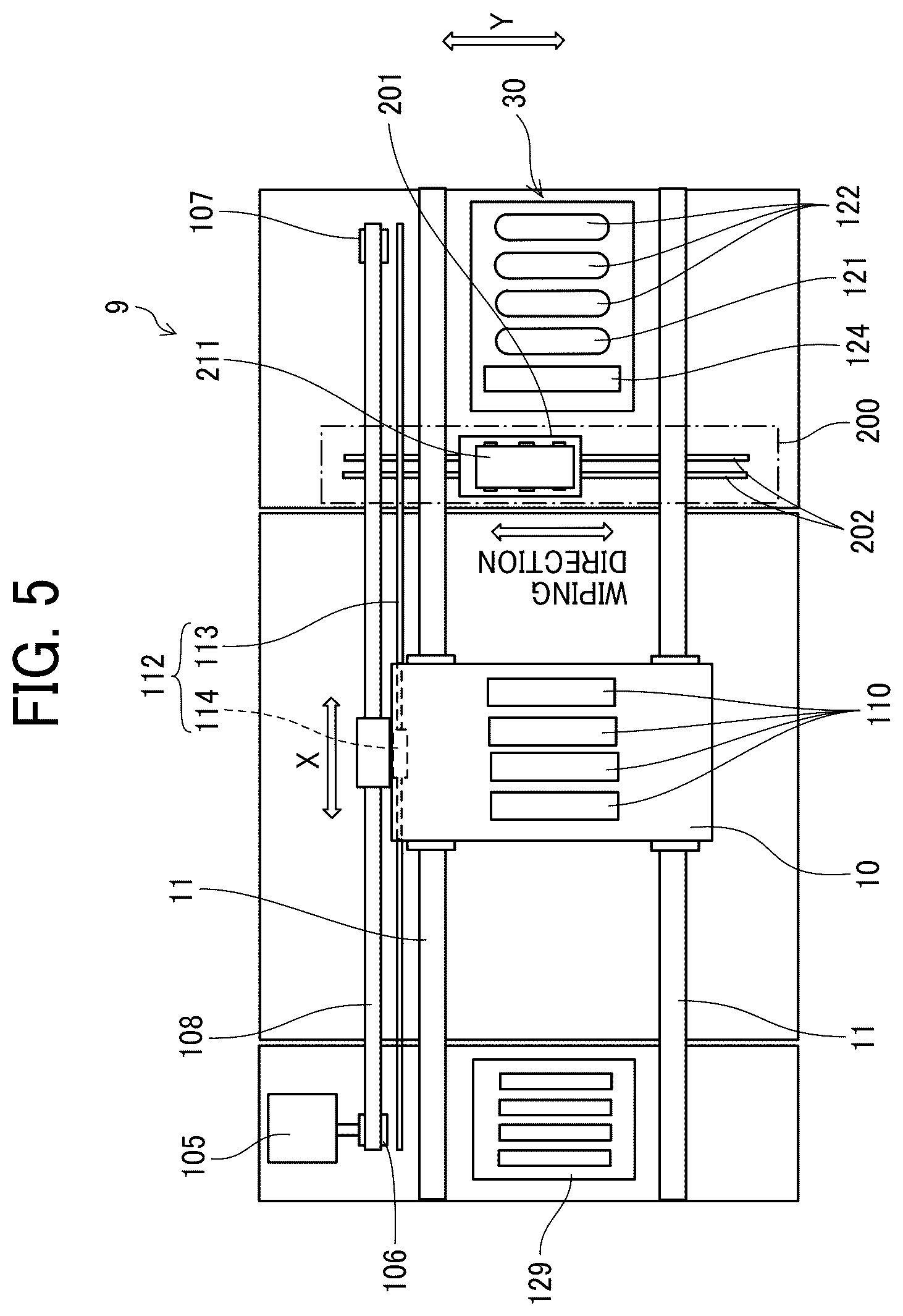 Patent US12583223 Figure 4 – Wiping device, head maintenance device, and liquid discharge apparatus