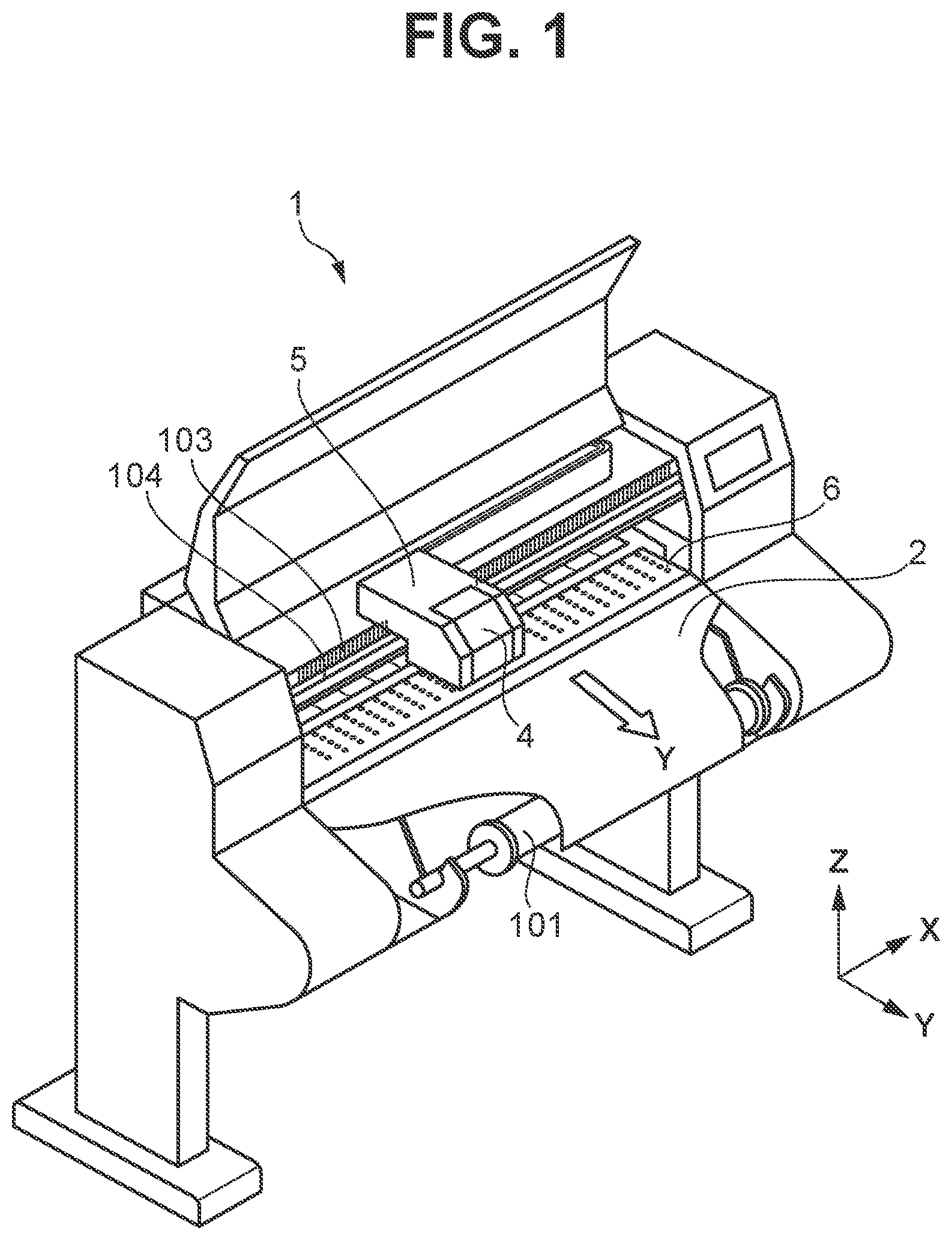 Patent US12583237 Figure 1 – Recording apparatus