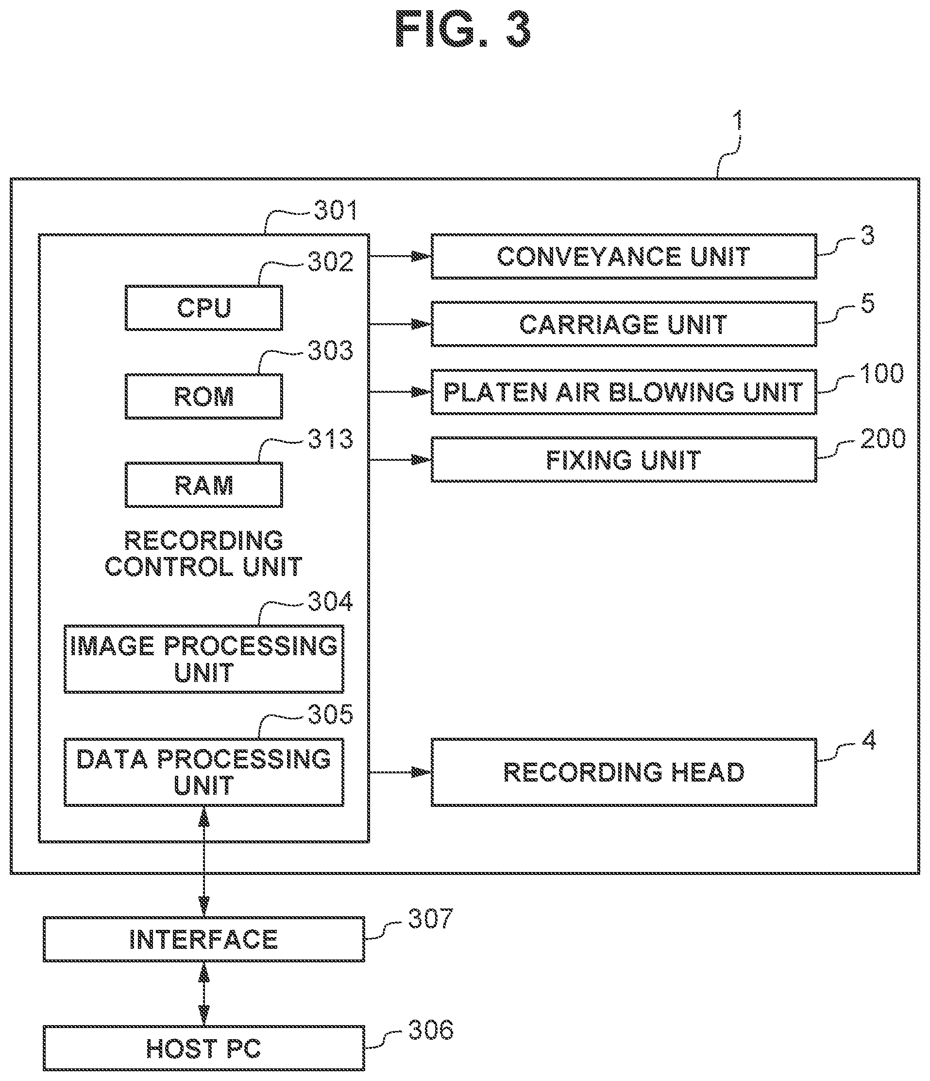 Patent US12583237 Figure 3 – Recording apparatus