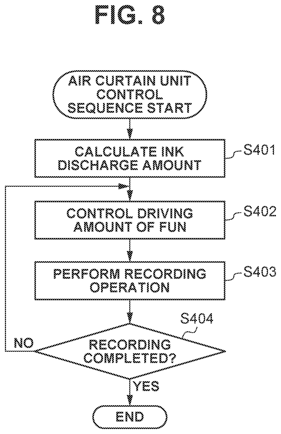 Patent US12583237 Figure 8 – Recording apparatus