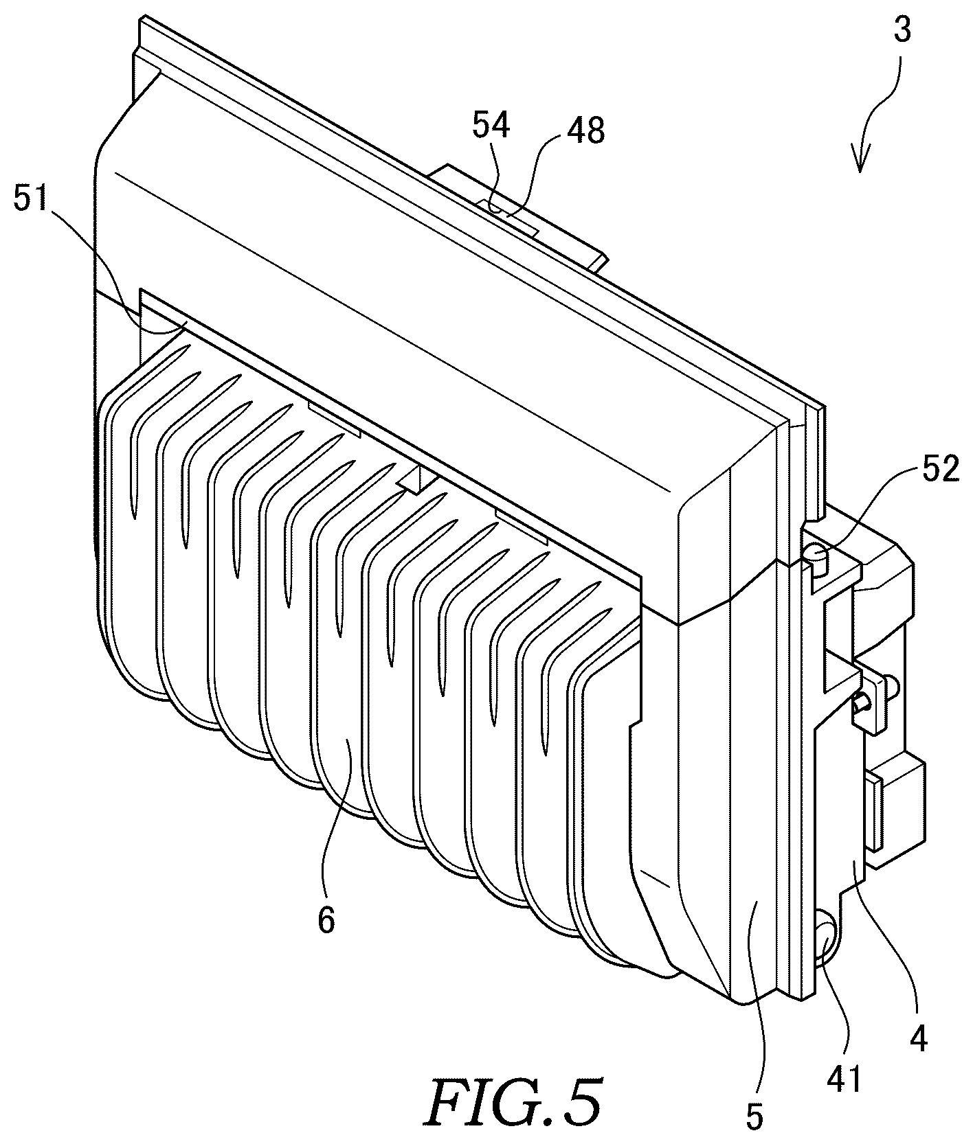 Patent US12583240 Figure 5 – Printer and cutter unit of printer