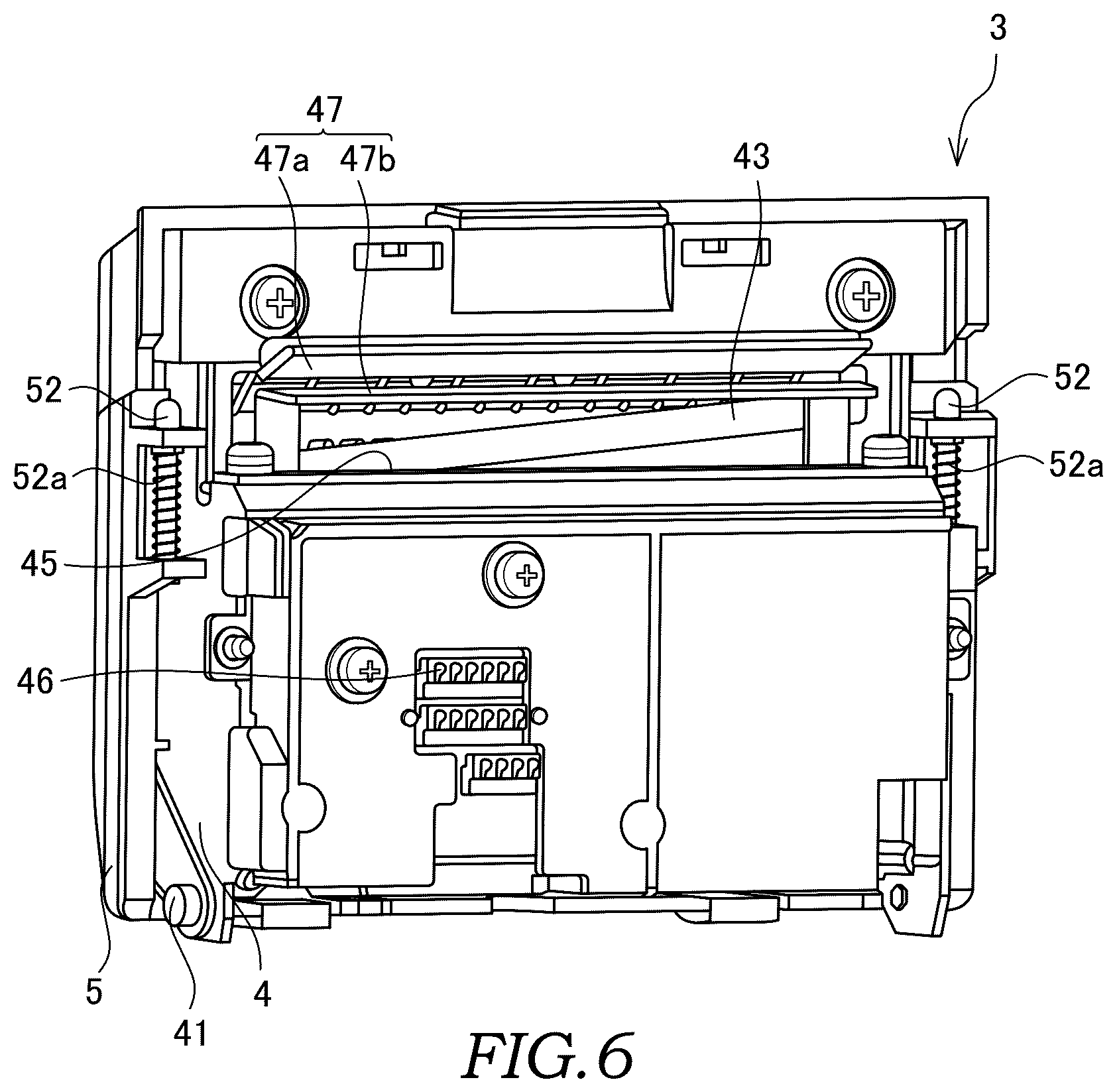 Patent US12583240 Figure 6 – Printer and cutter unit of printer
