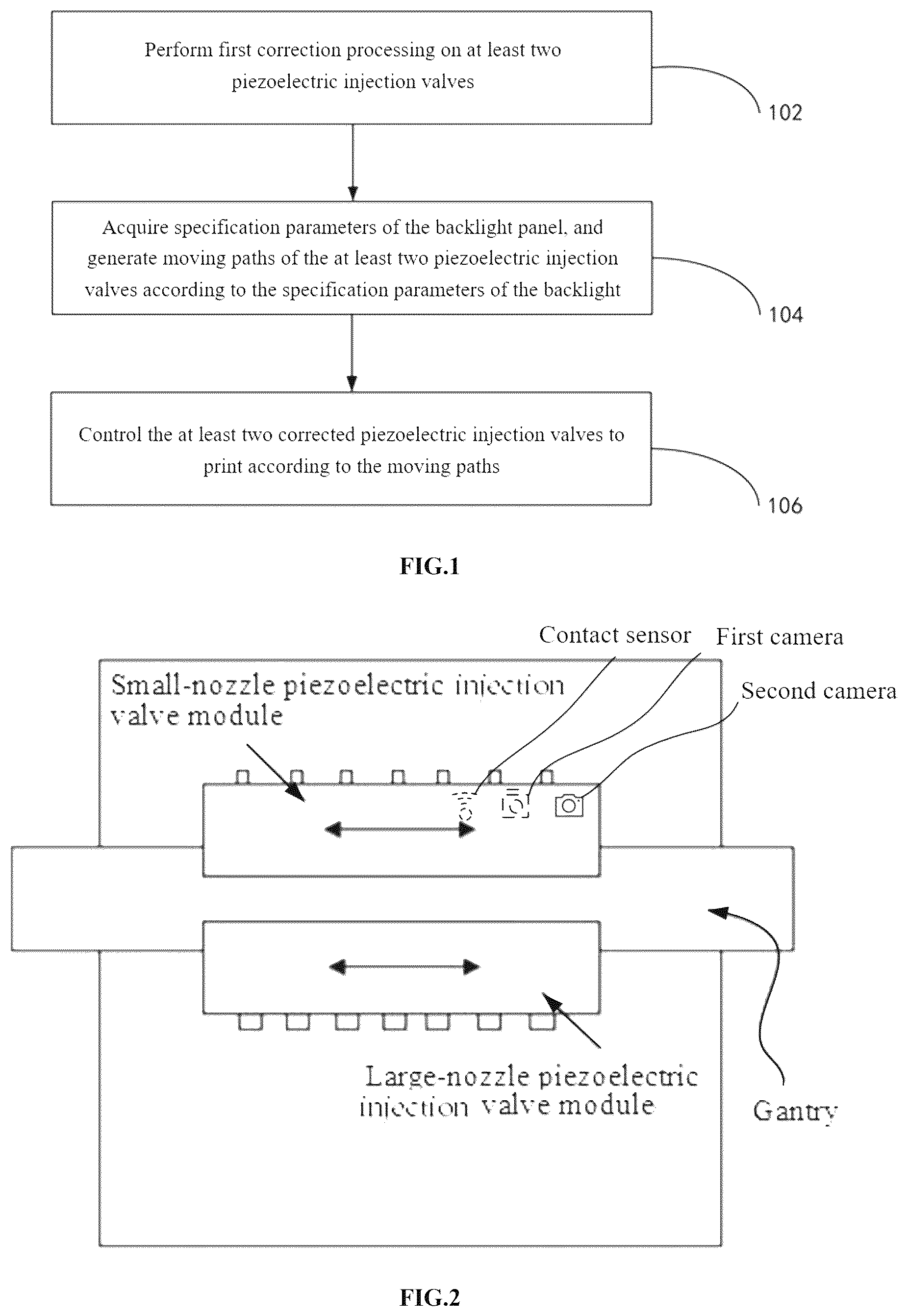 Patent US12583245 Figure 1 – Method and device for printing reflecting layer of backlight panel