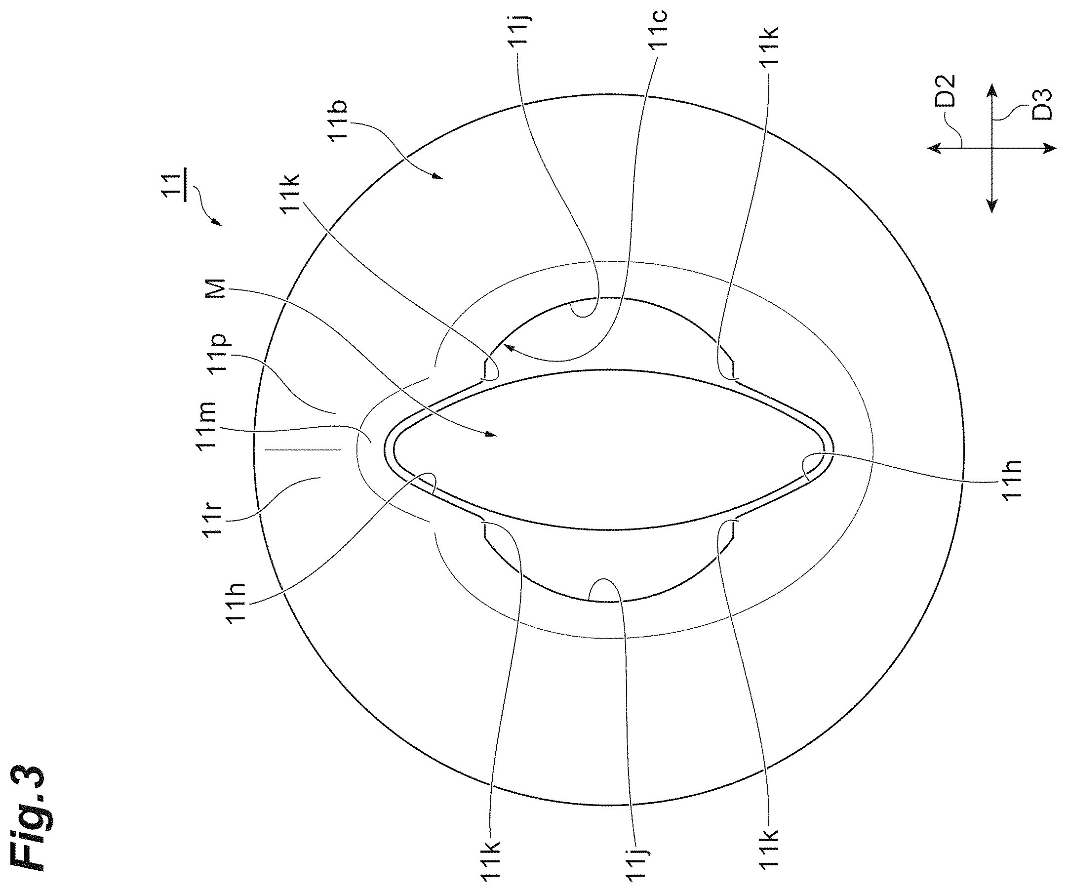 Patent US12583248 Figure 3 – Drawing material container cartridge and drawing material container set