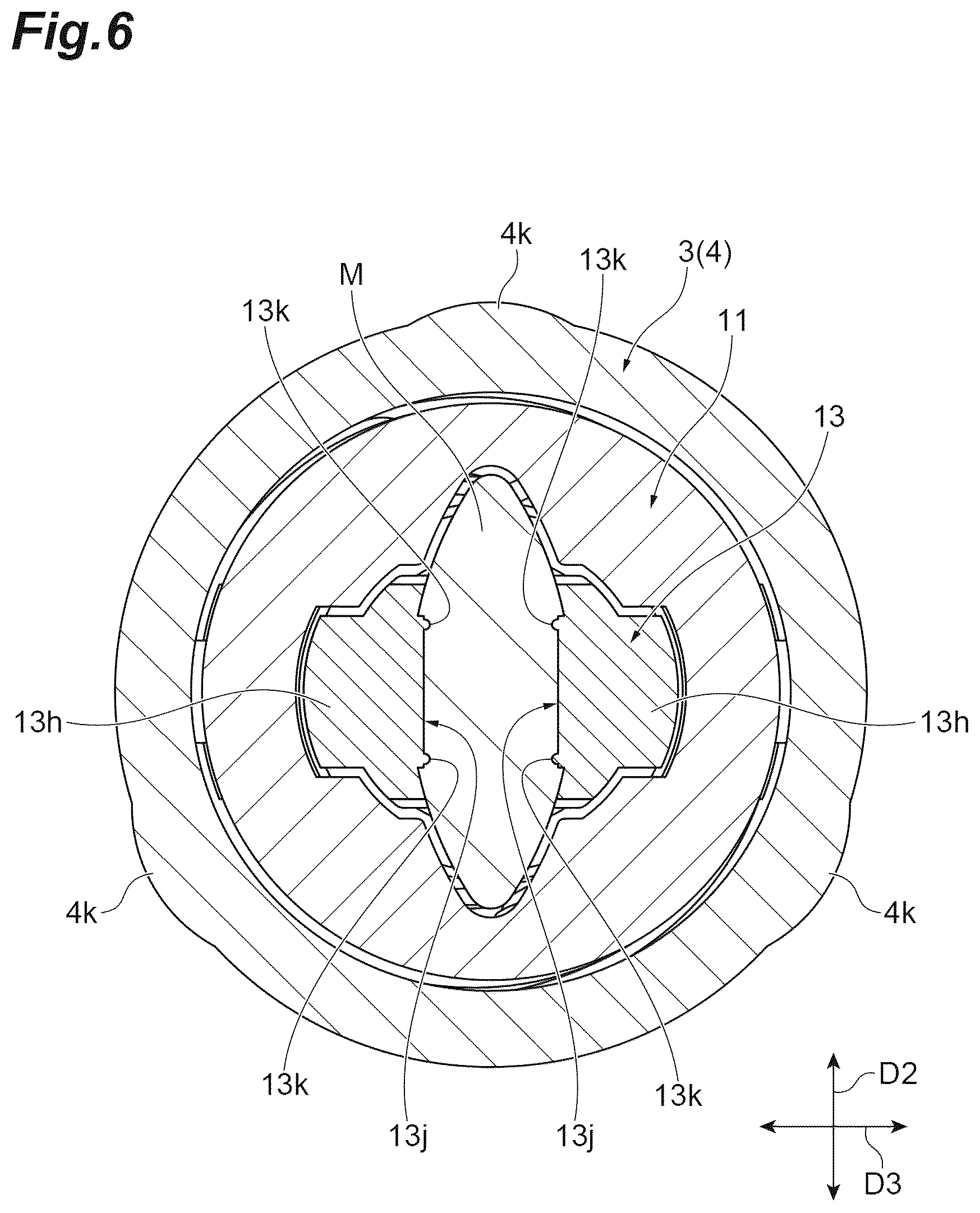 Patent US12583248 Figure 6 – Drawing material container cartridge and drawing material container set