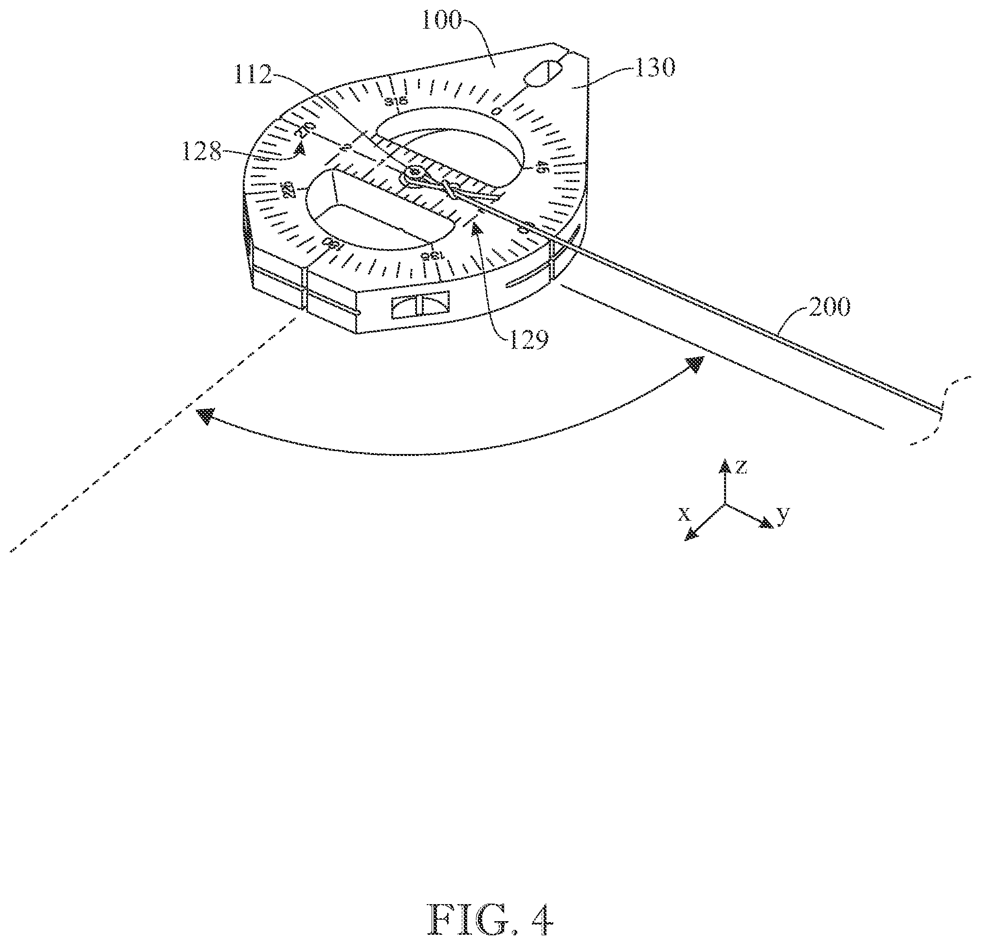 Patent US12583250 Figure 4 – Weighted chalk line device