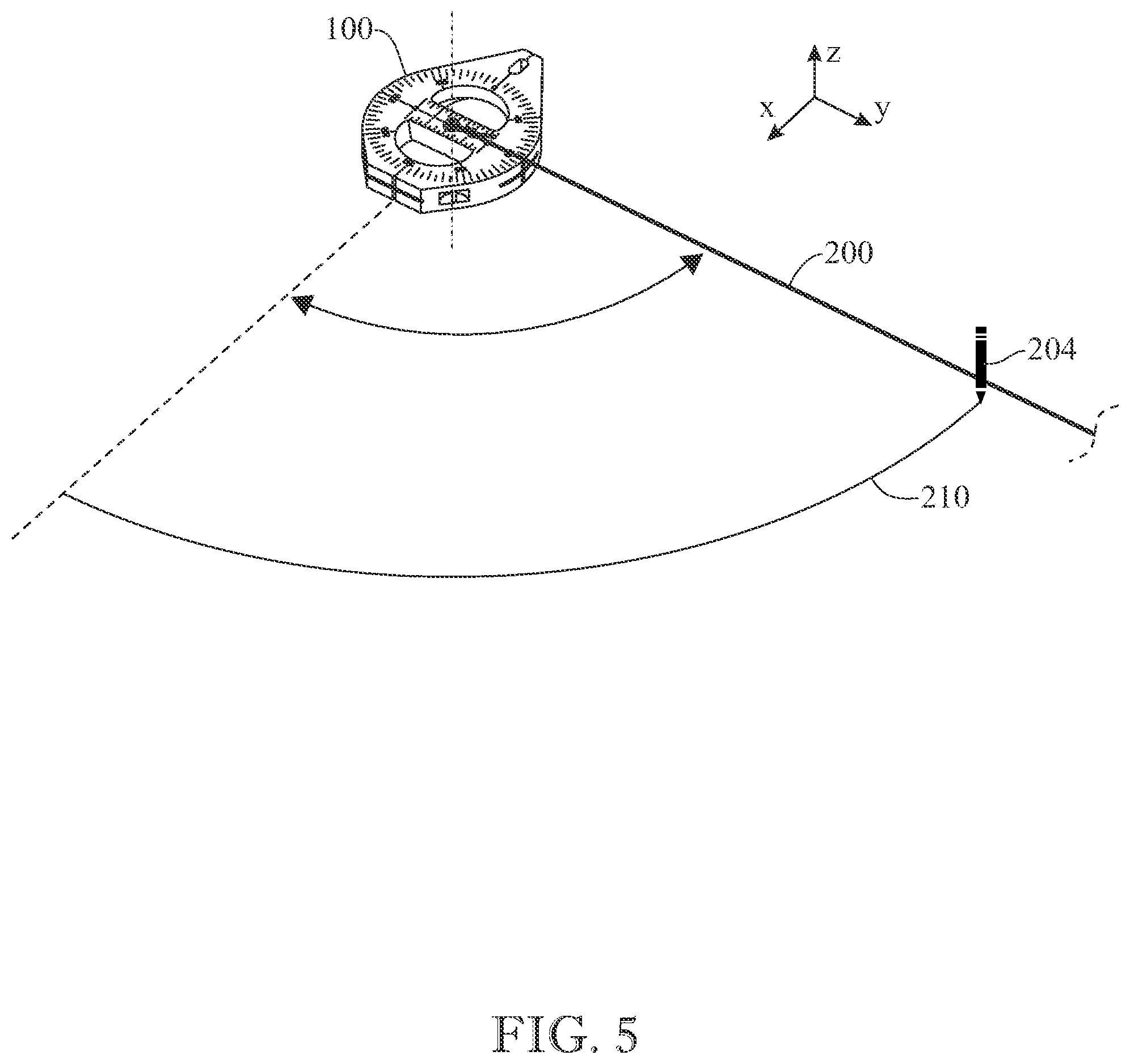 Patent US12583250 Figure 5 – Weighted chalk line device