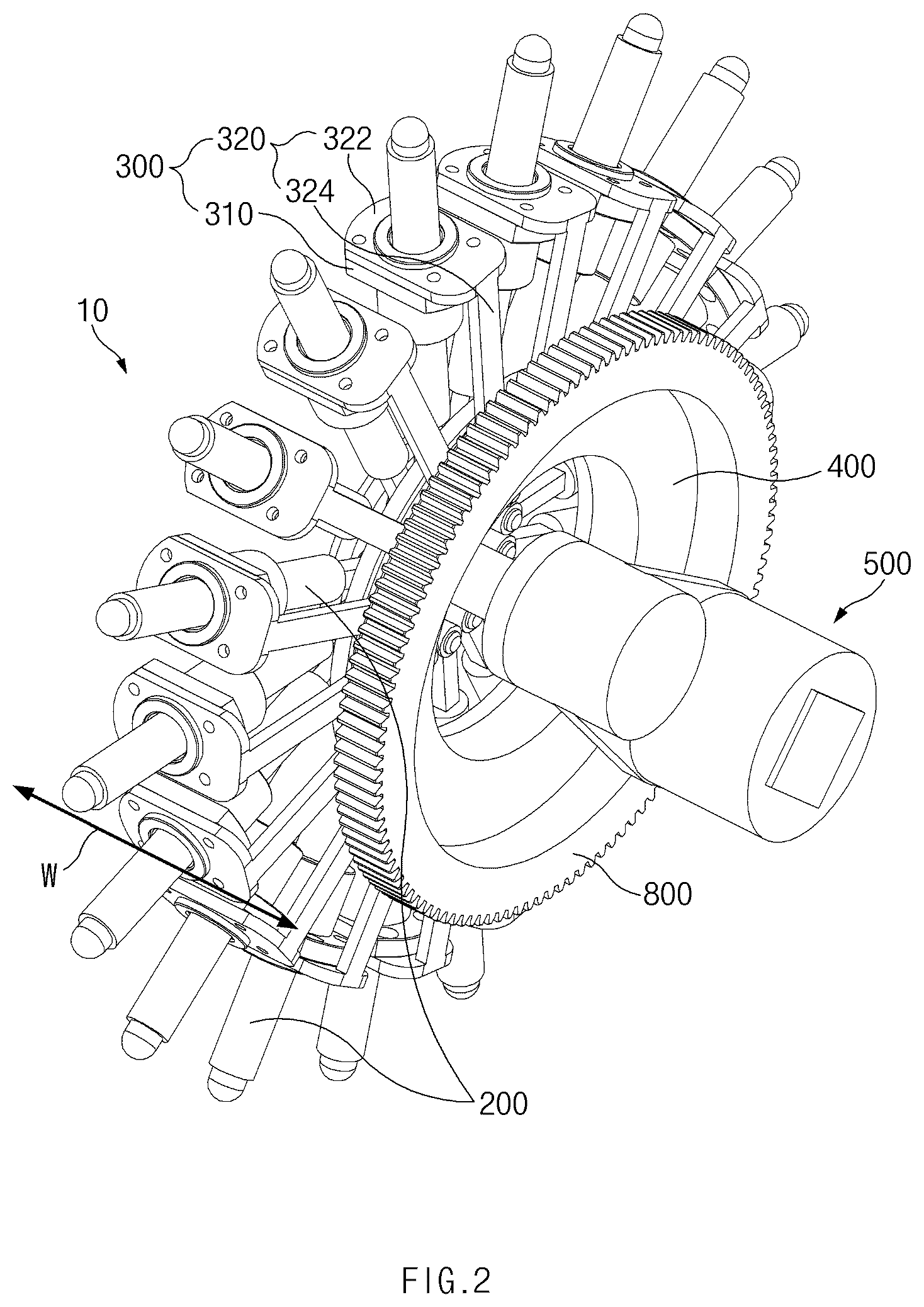 Patent US12583252 Figure 2 – Wheel structure and method of controlling wheel structure