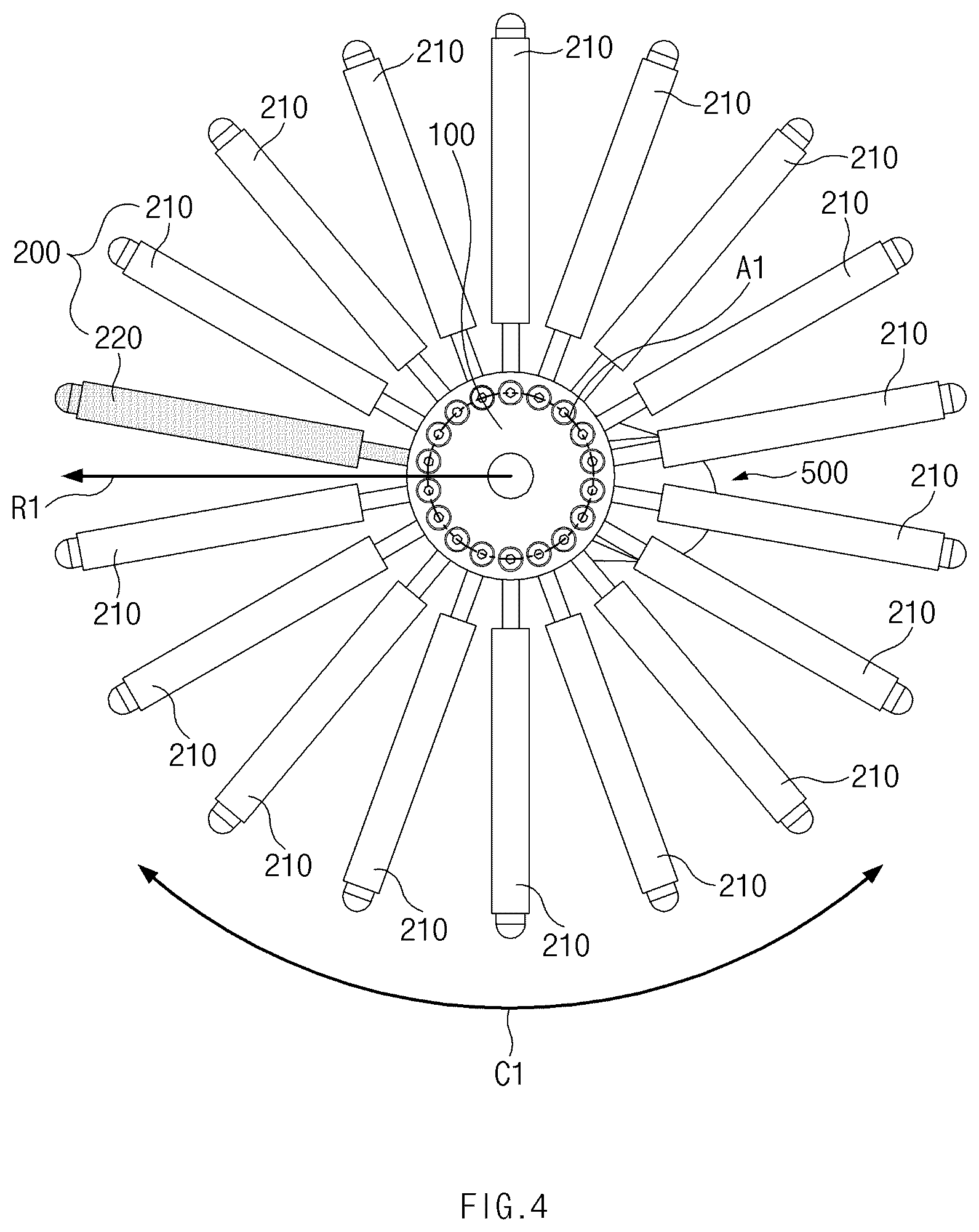 Patent US12583252 Figure 4 – Wheel structure and method of controlling wheel structure