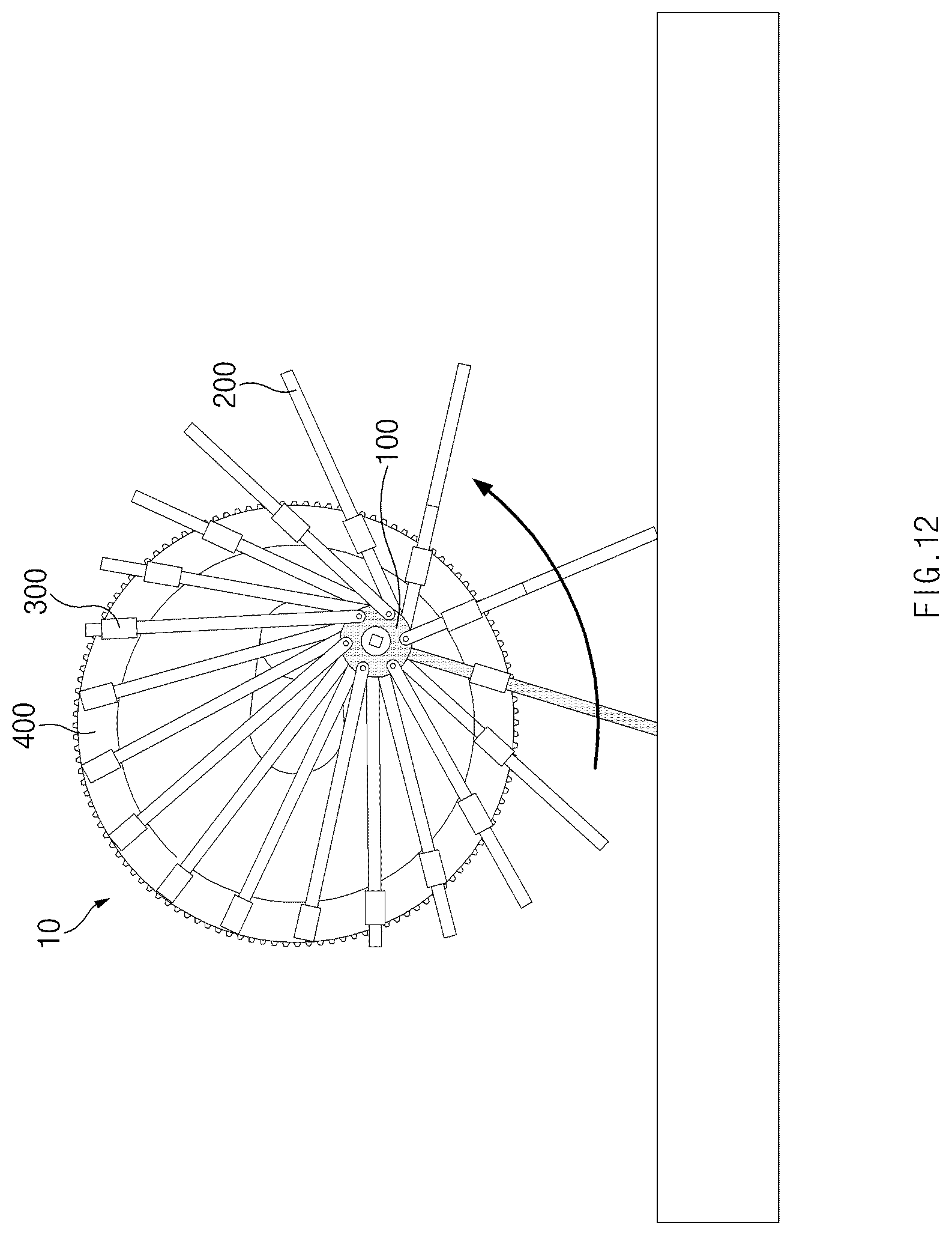 Patent US12583252 Figure 12 – Wheel structure and method of controlling wheel structure