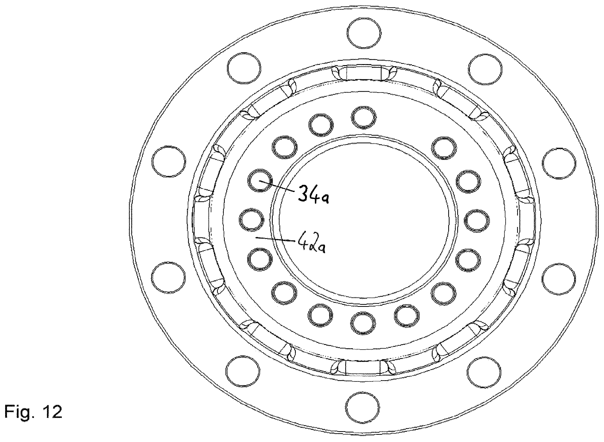 Patent US12583253 Figure 12 – Wheel bearing assembly and method for disassembly