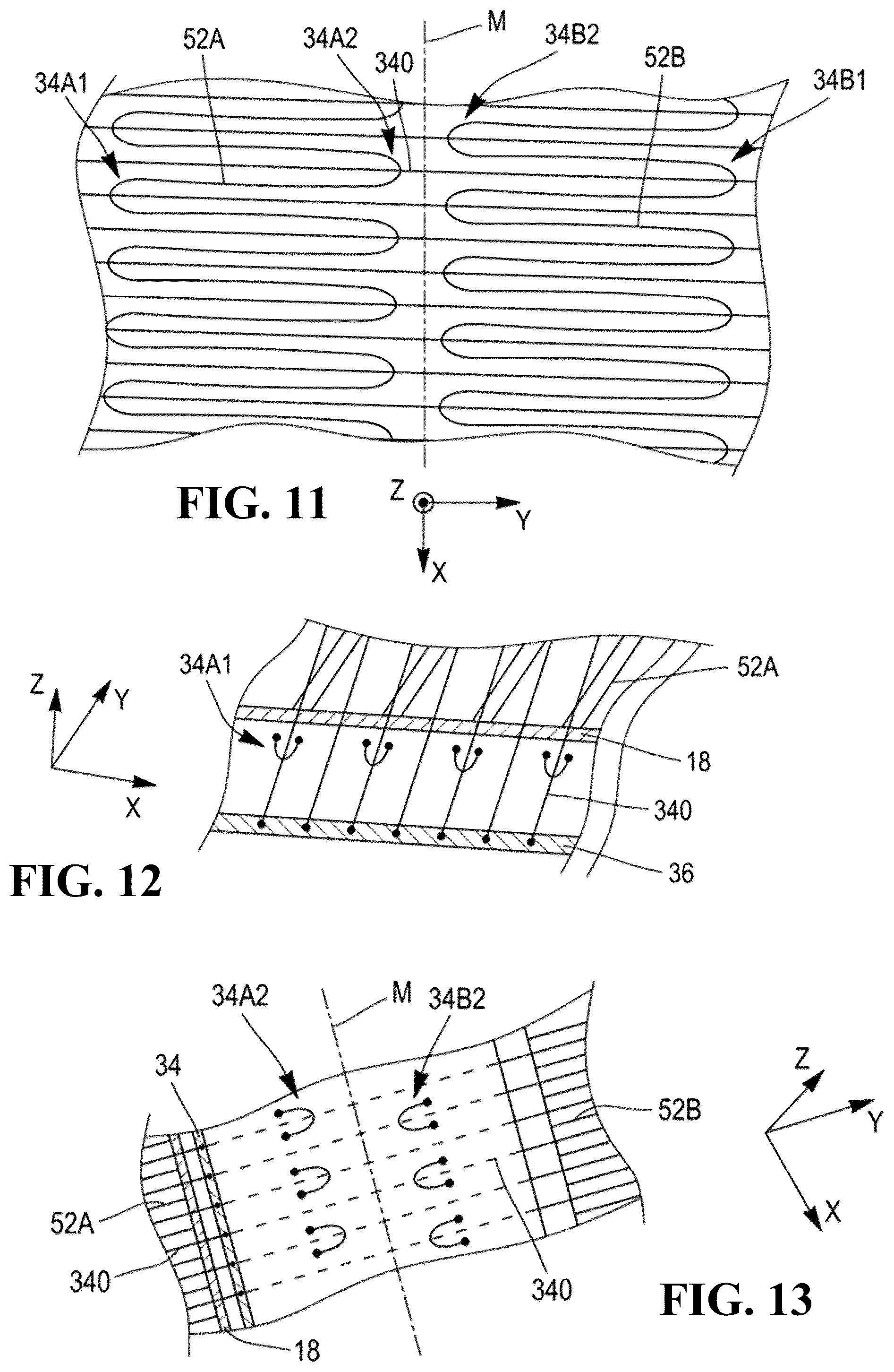 Patent US12583258 Figure 9 – Tire comprising a durable stiffening structure and allowing proper flattening