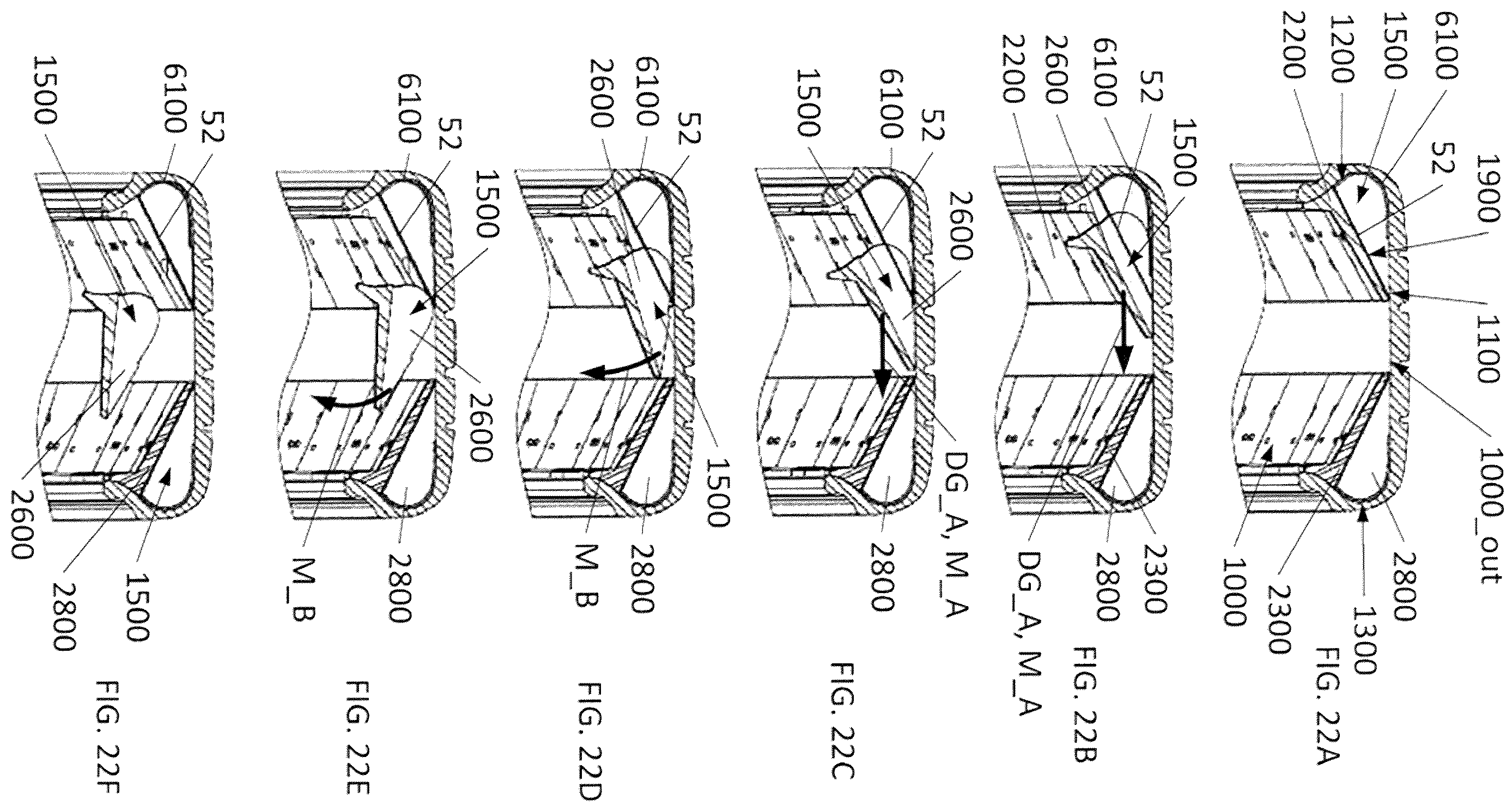 Patent US12583258 Figure 15 – Tire comprising a durable stiffening structure and allowing proper flattening