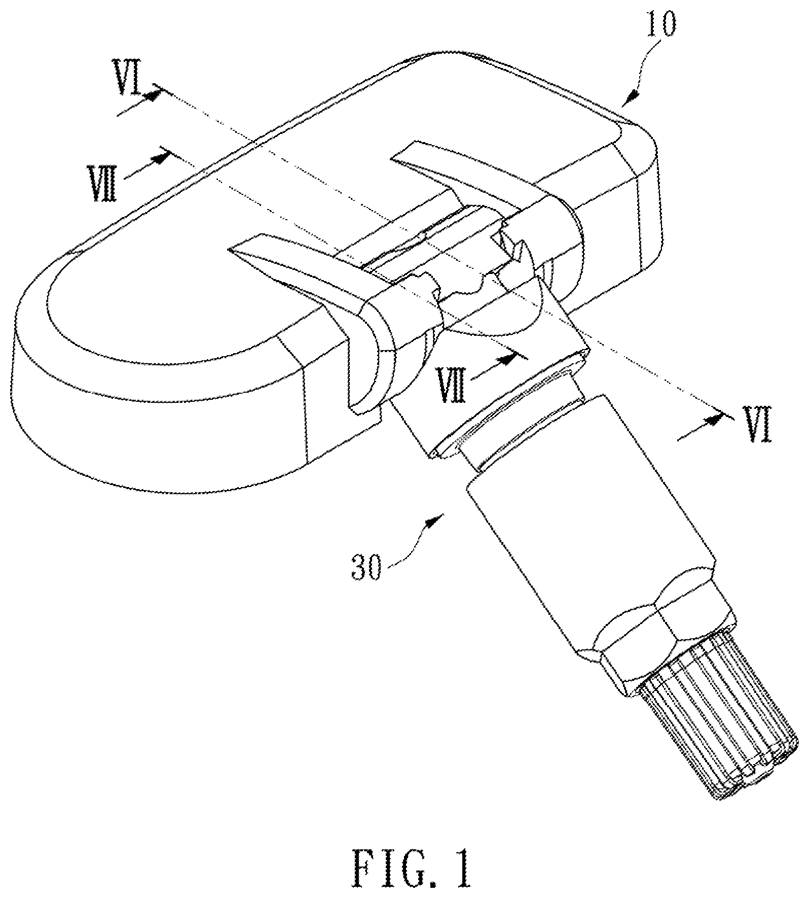 Patent US12583270 Figure 1 – Tire pressure sensor attached to an air valve