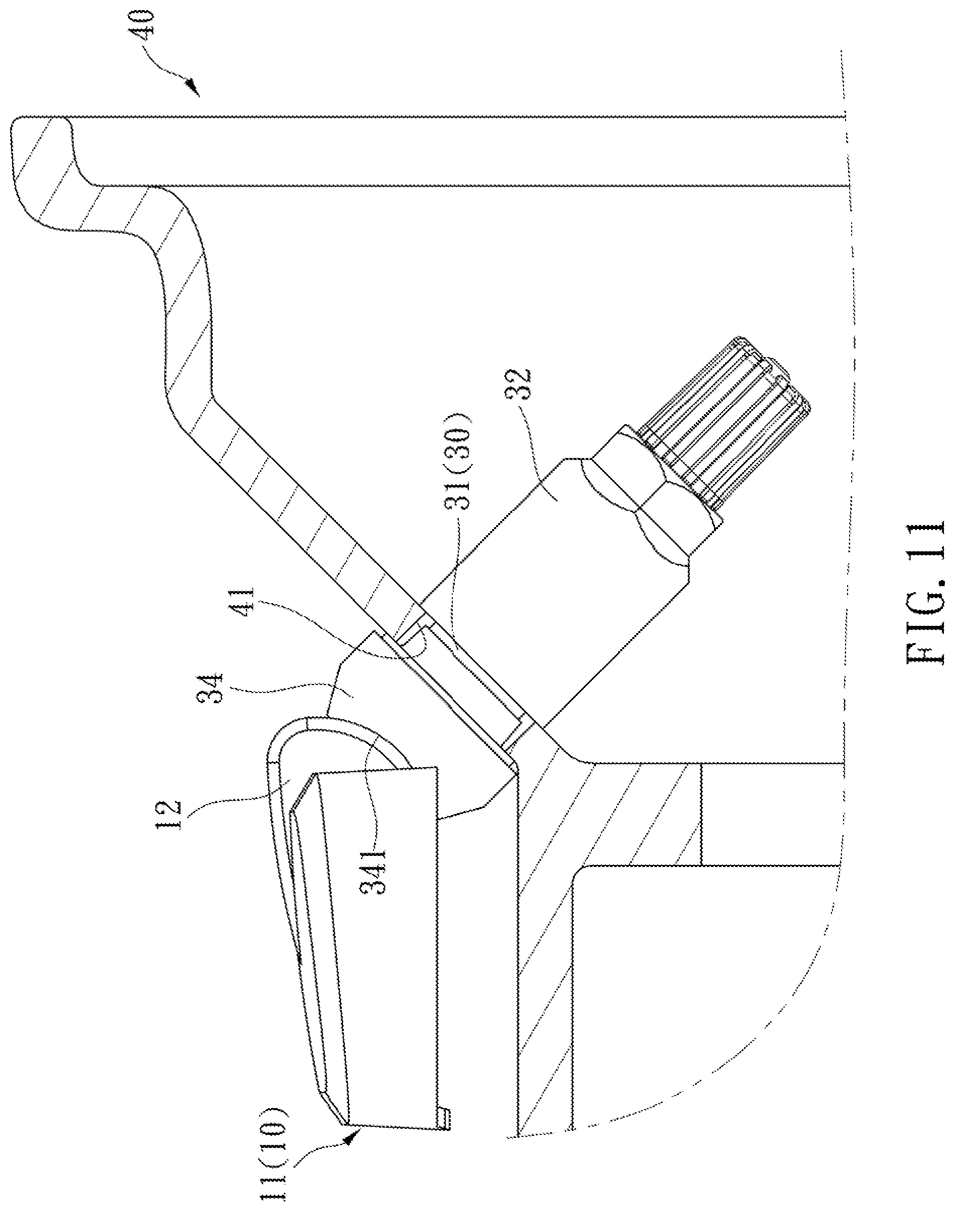 Patent US12583270 Figure 10 – Tire pressure sensor attached to an air valve