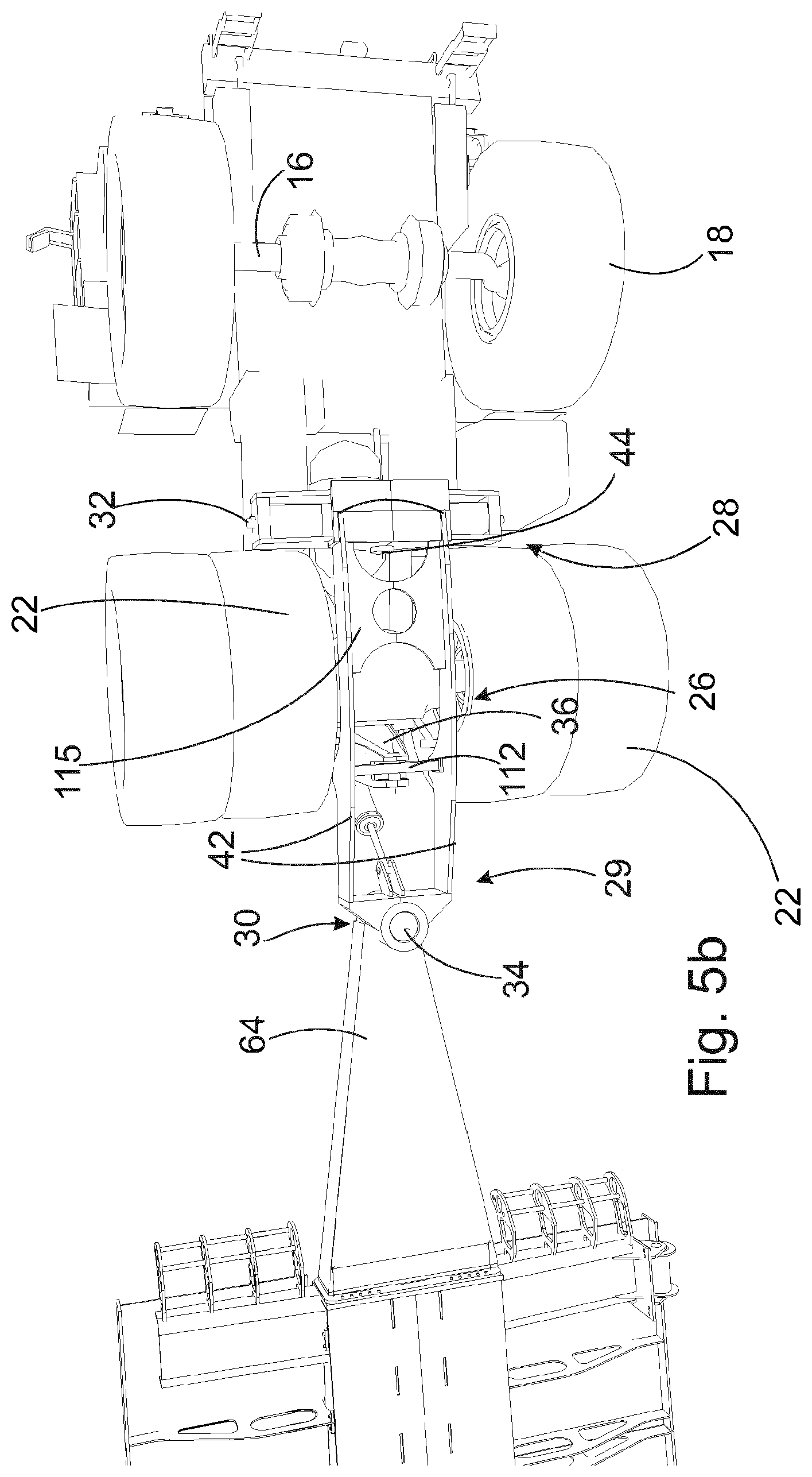 Patent US12583272 Figure 7 – System for moving a work machine