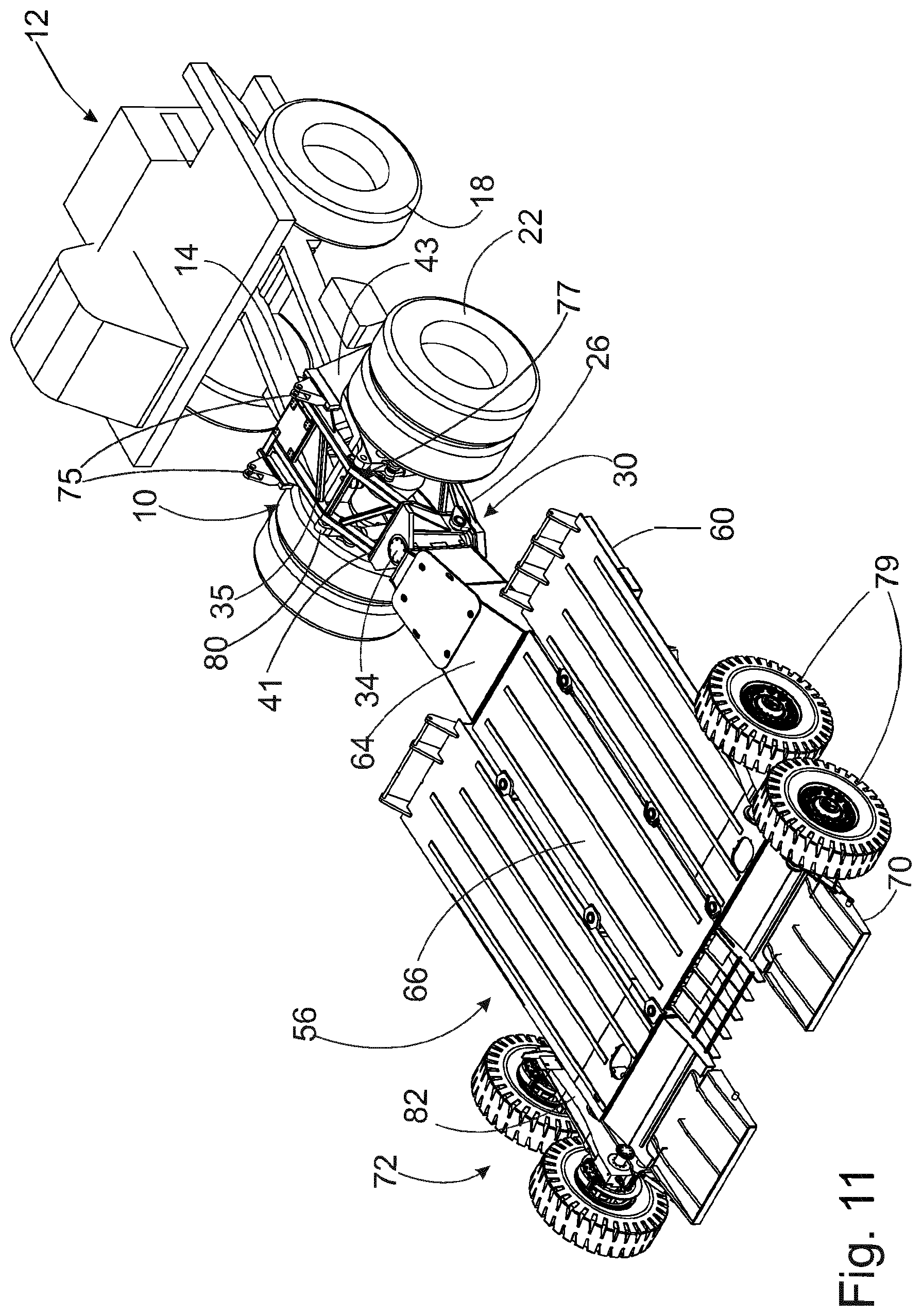Patent US12583272 Figure 15 – System for moving a work machine