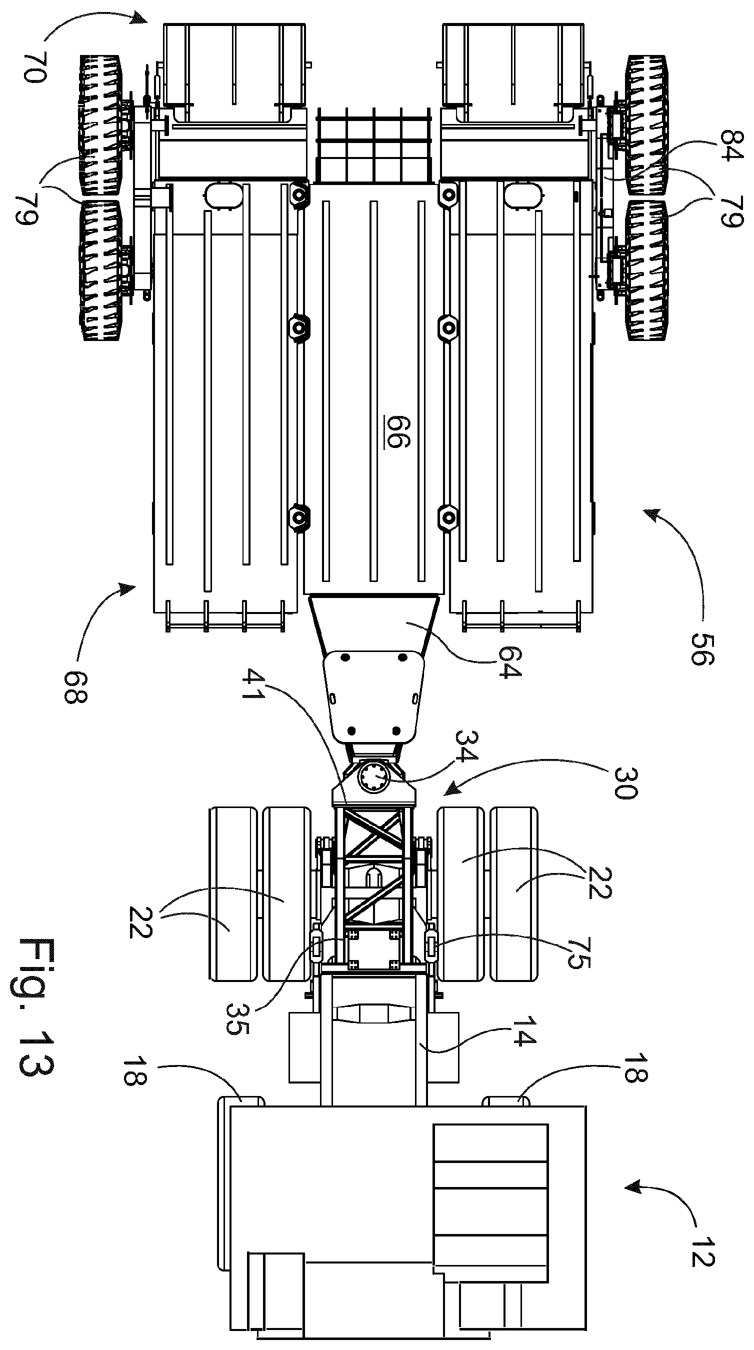 Patent US12583272 Figure 17 – System for moving a work machine