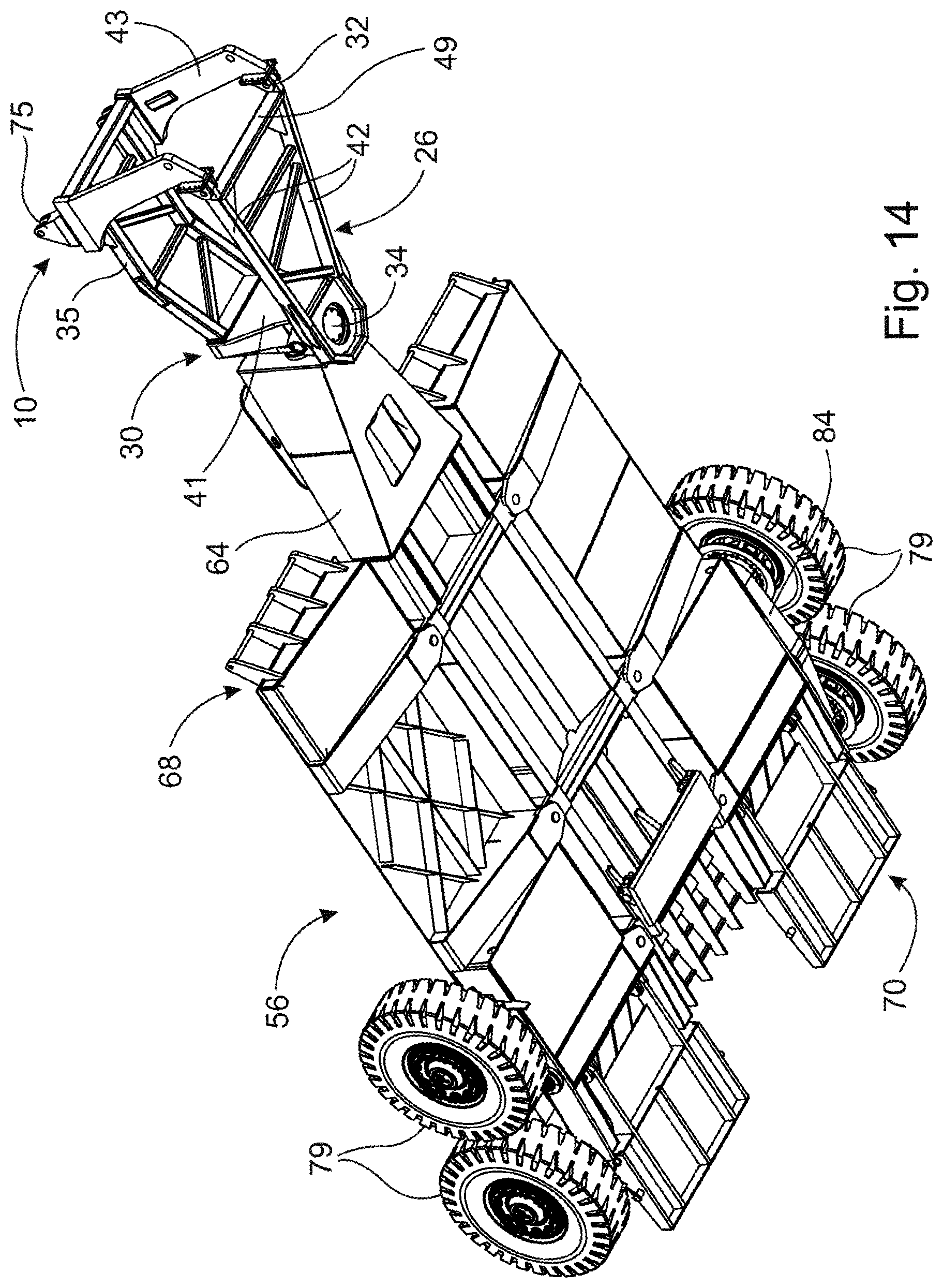 Patent US12583272 Figure 18 – System for moving a work machine