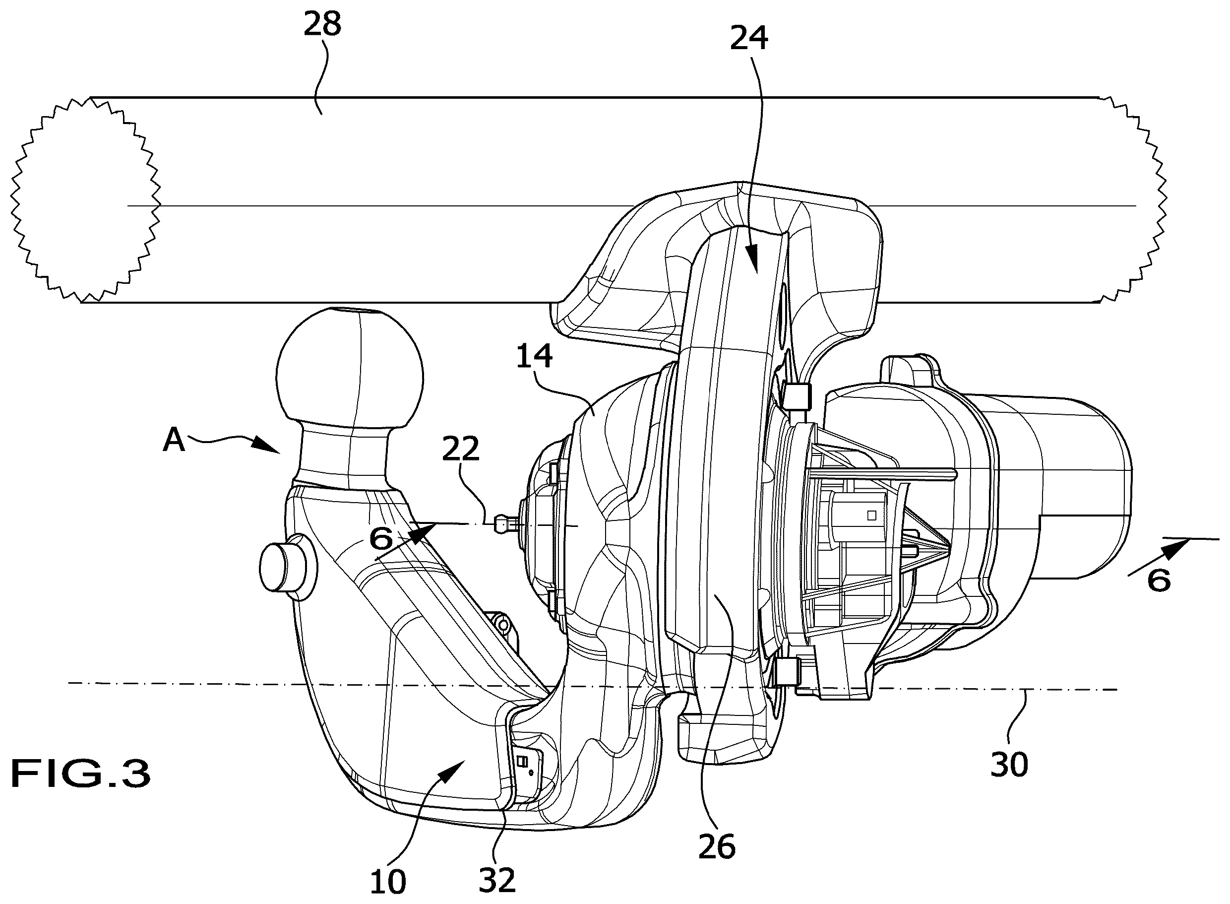 Patent US12583273 Figure 3 – Trailer coupling