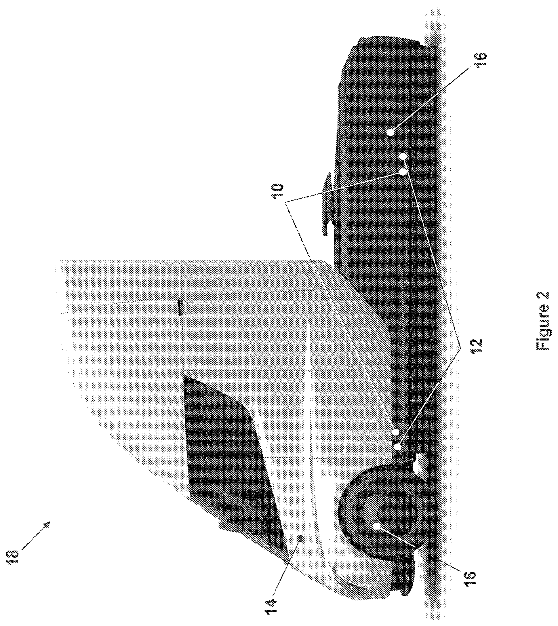 Patent US12583274 Figure 2 – Compliant mechanism for suspension height sensor