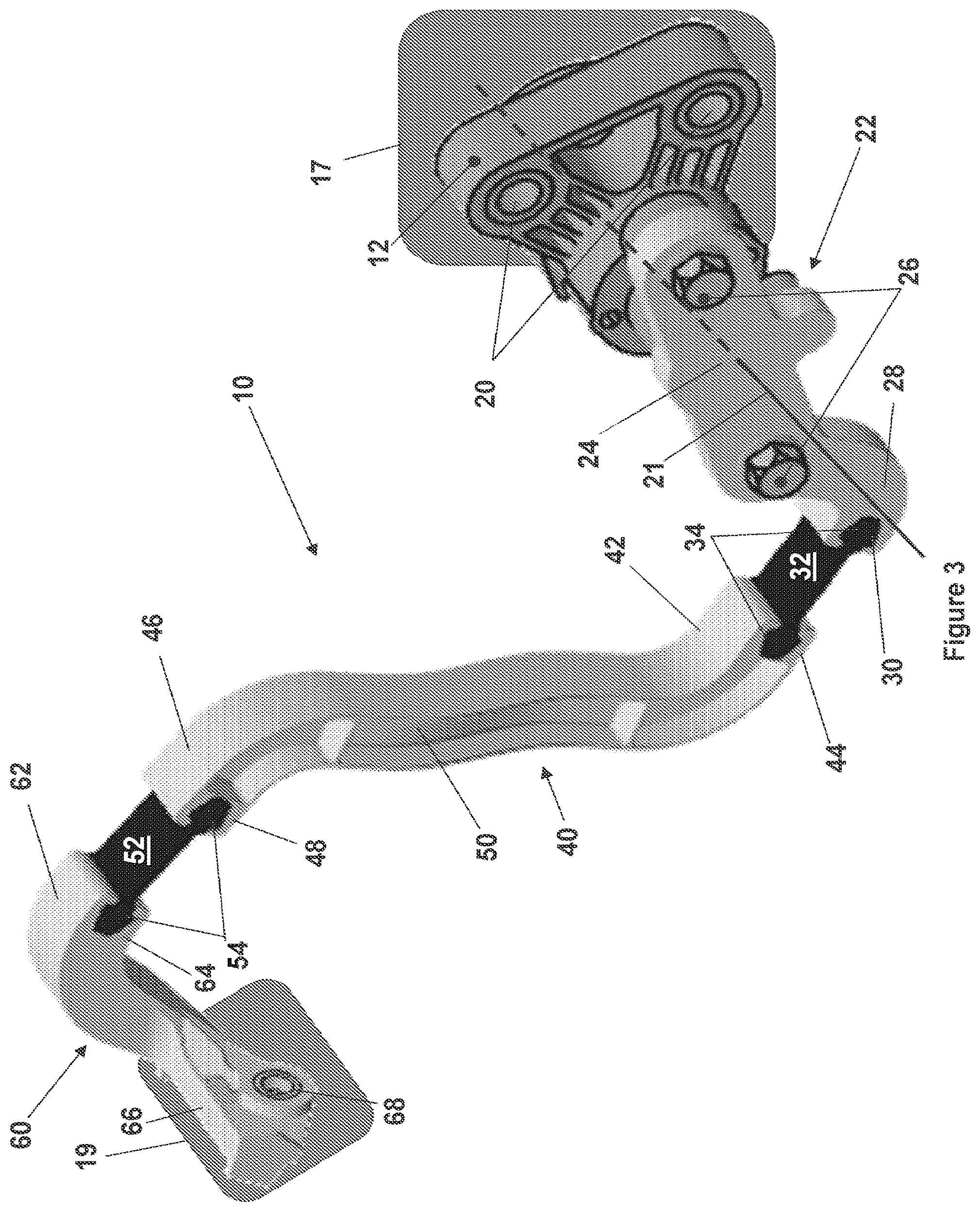 Patent US12583274 Figure 3 – Compliant mechanism for suspension height sensor