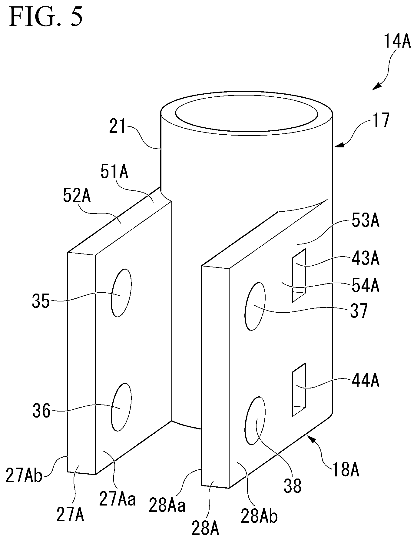 Patent US12583275 Figure 5 – Shock absorber