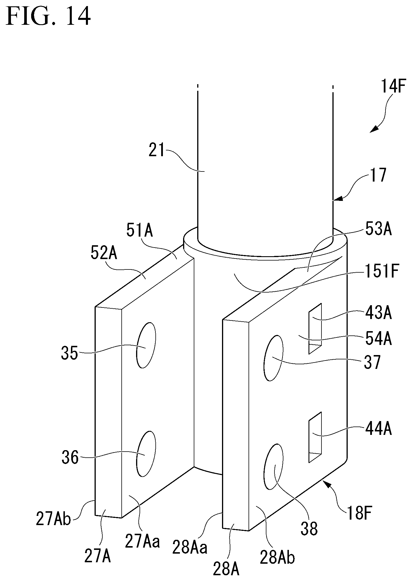 Patent US12583275 Figure 14 – Shock absorber