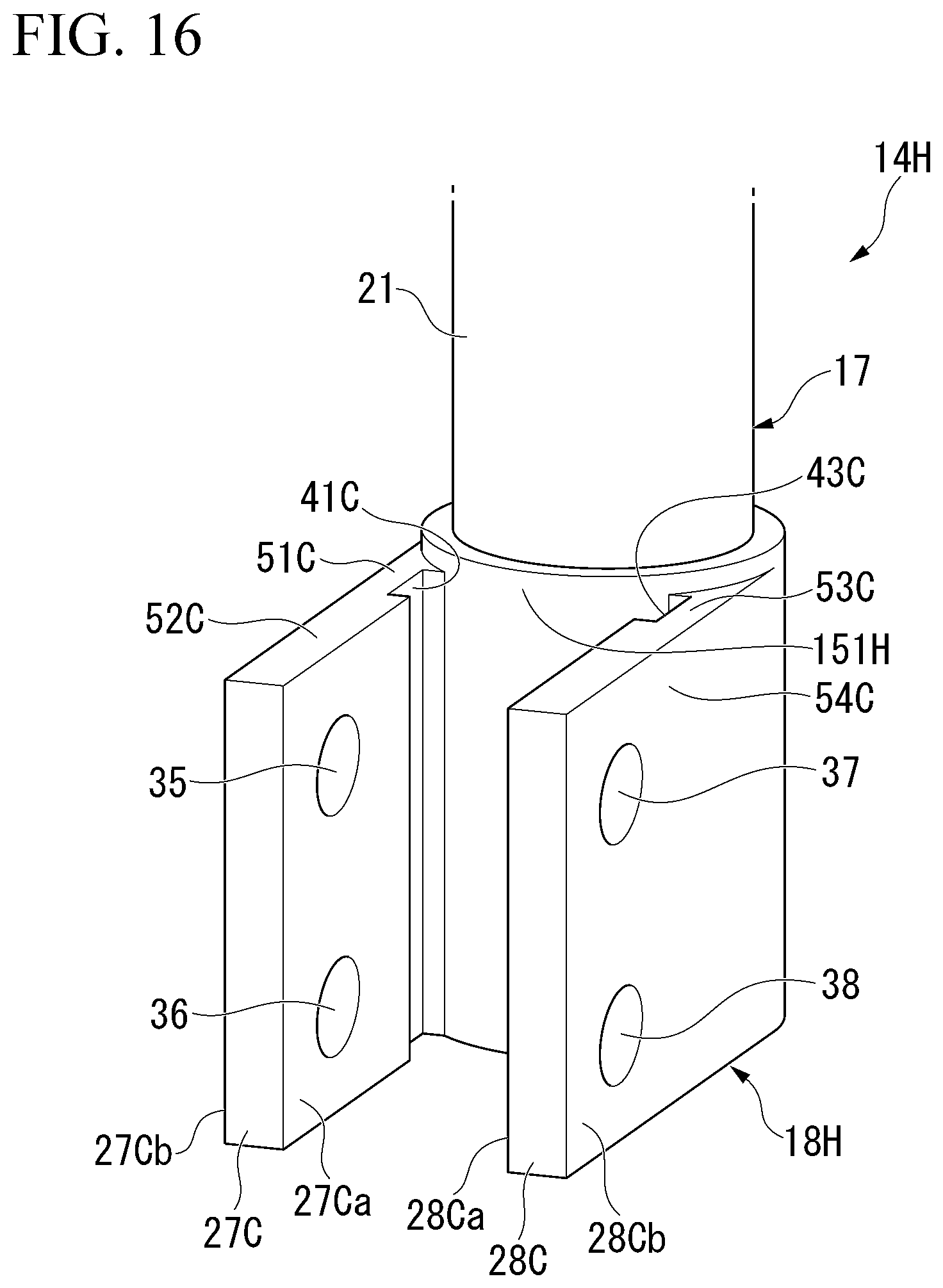 Patent US12583275 Figure 16 – Shock absorber