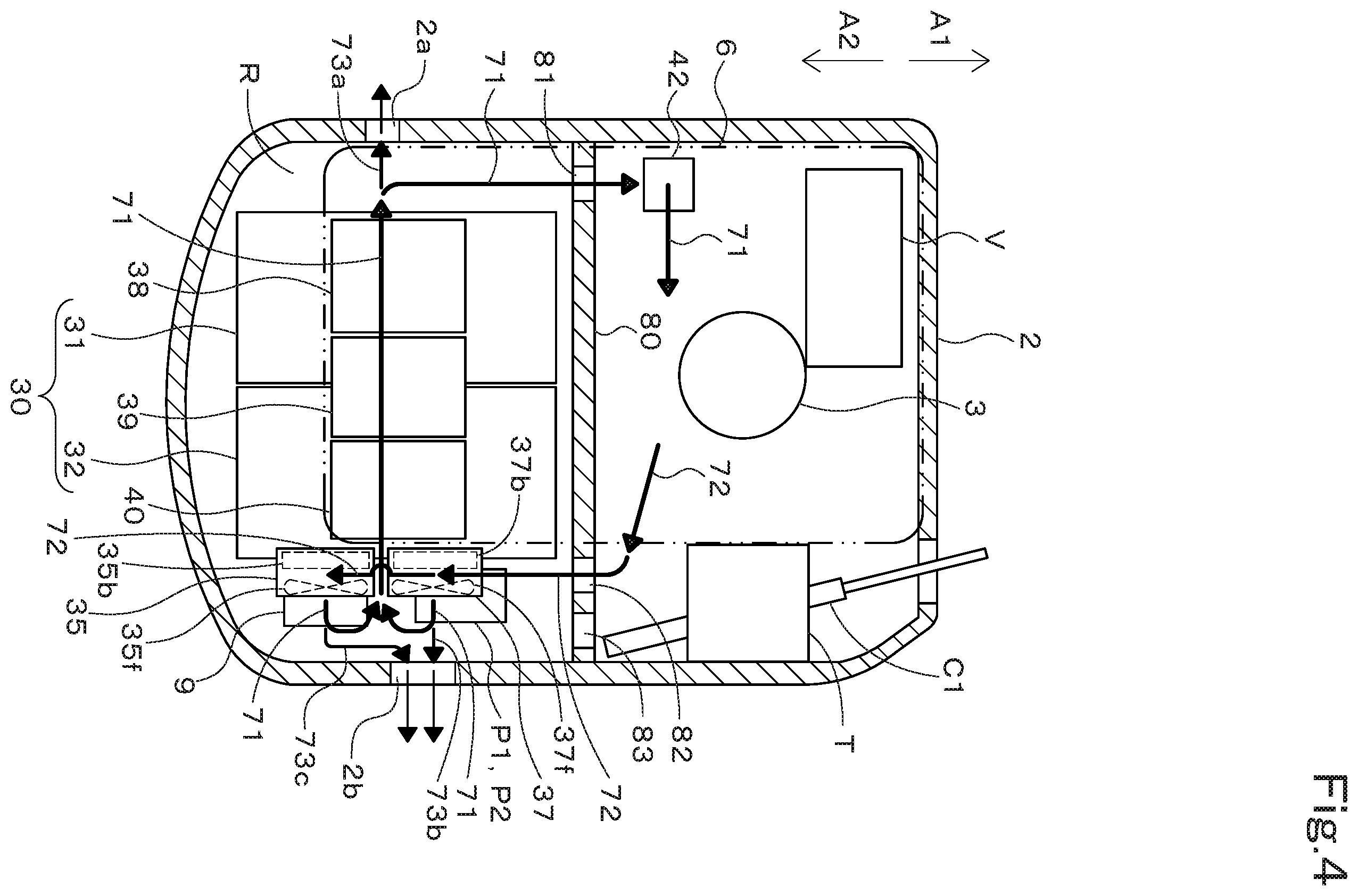Patent US12583281 Figure 4 – Working machine