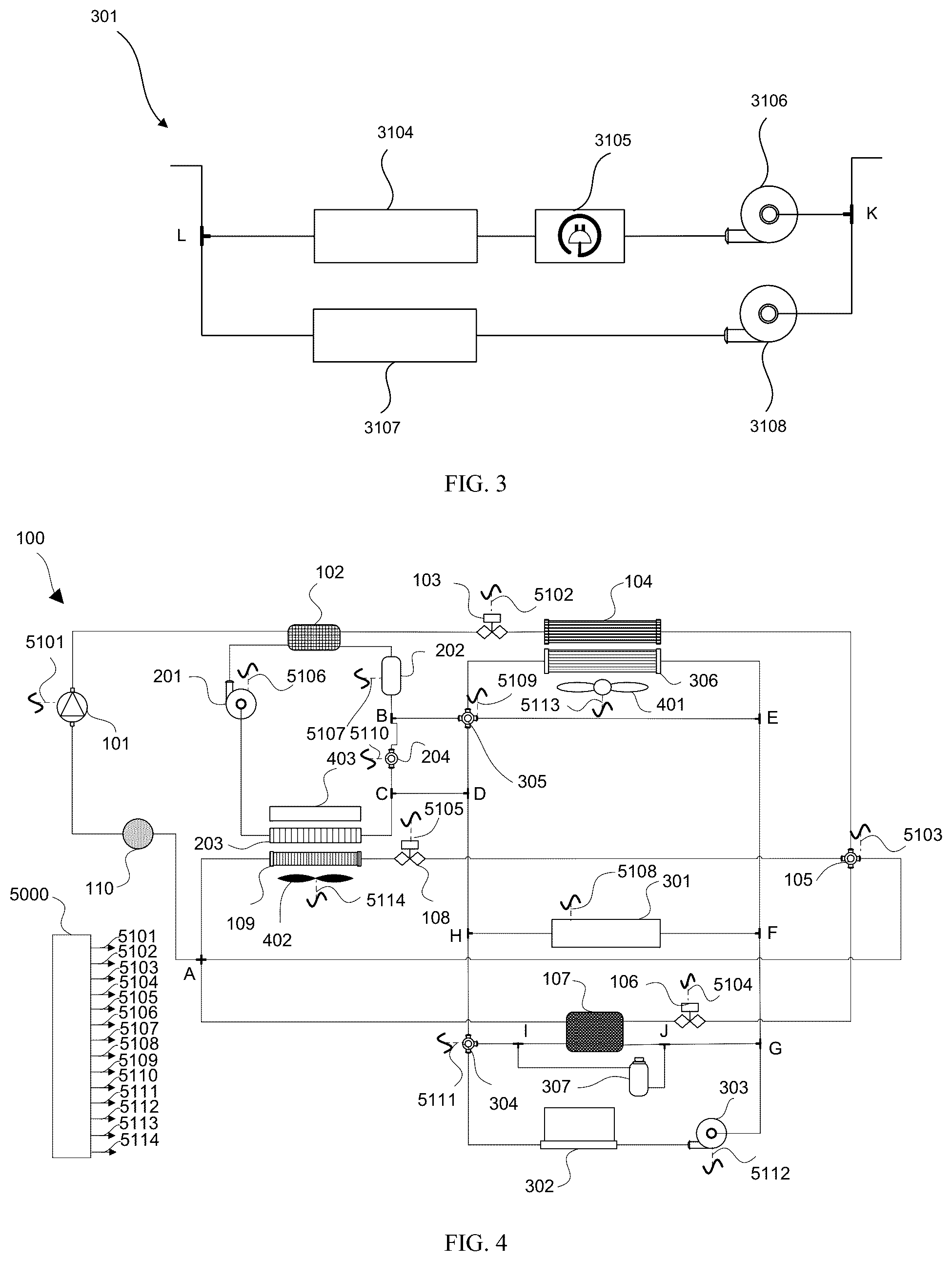 Patent US12583283 Figure 2 – Electric vehicle indirect heat pump system with multiple heat recovery and enhanced refrigerant cooling