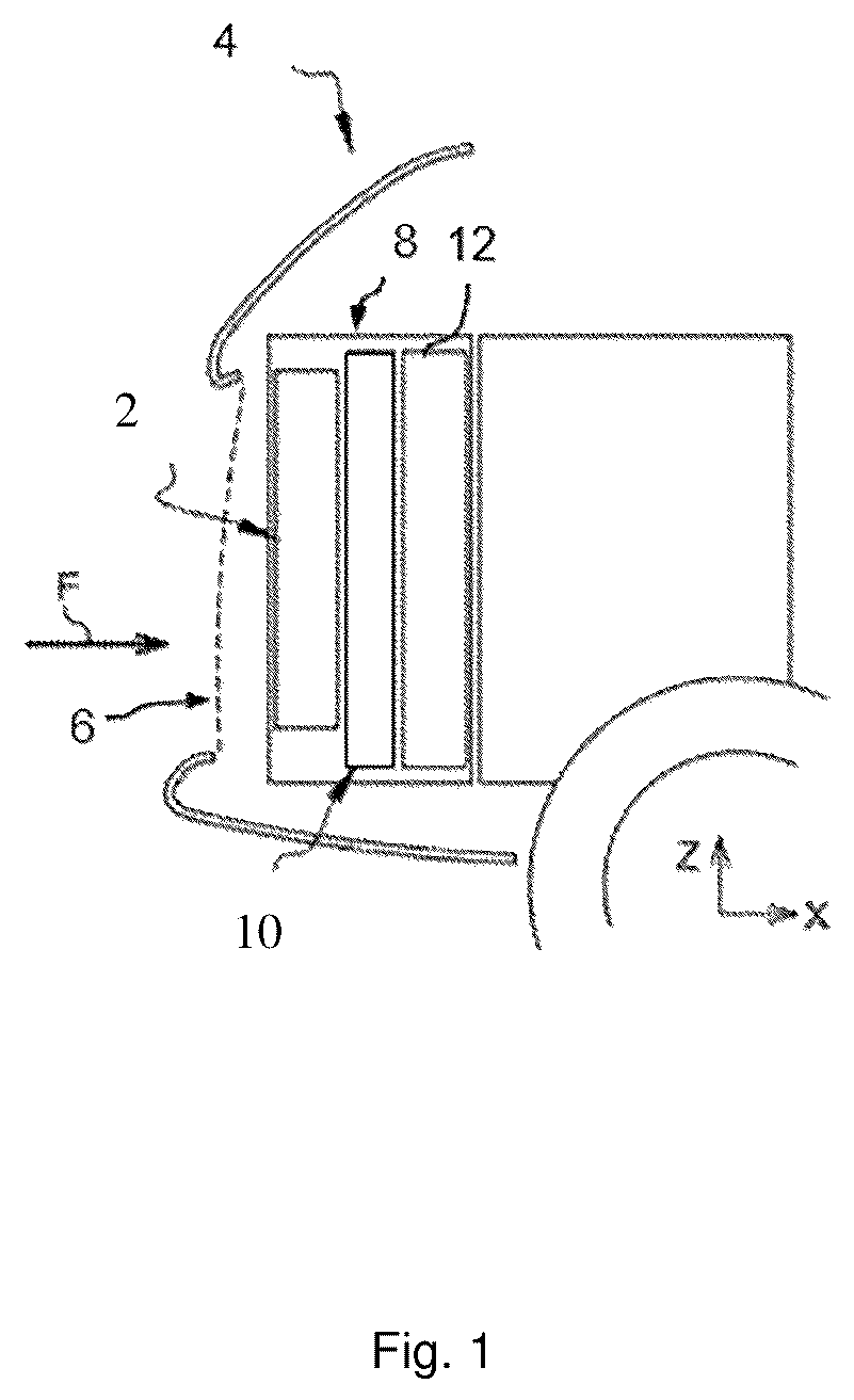 Patent US12583292 Figure 1 – Driving vane for an active grille shutter device