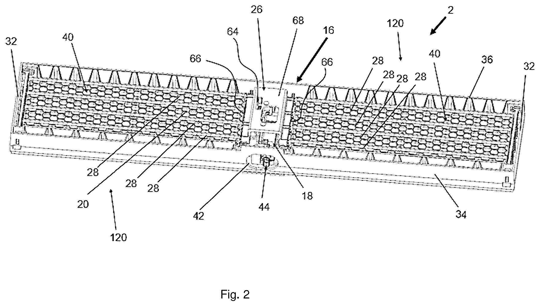 Patent US12583292 Figure 2 – Driving vane for an active grille shutter device