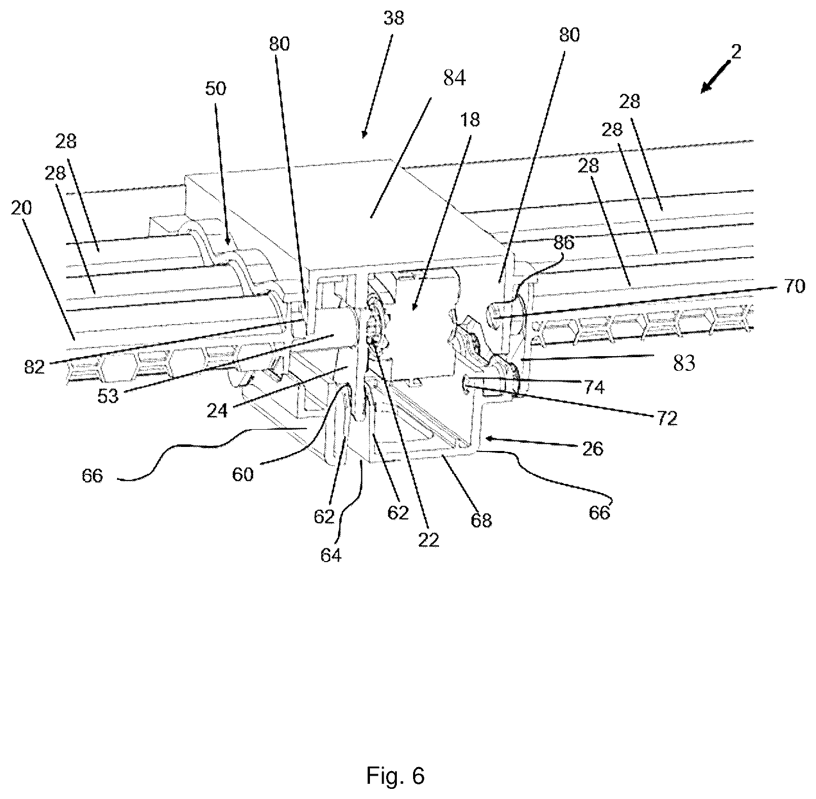 Patent US12583292 Figure 6 – Driving vane for an active grille shutter device
