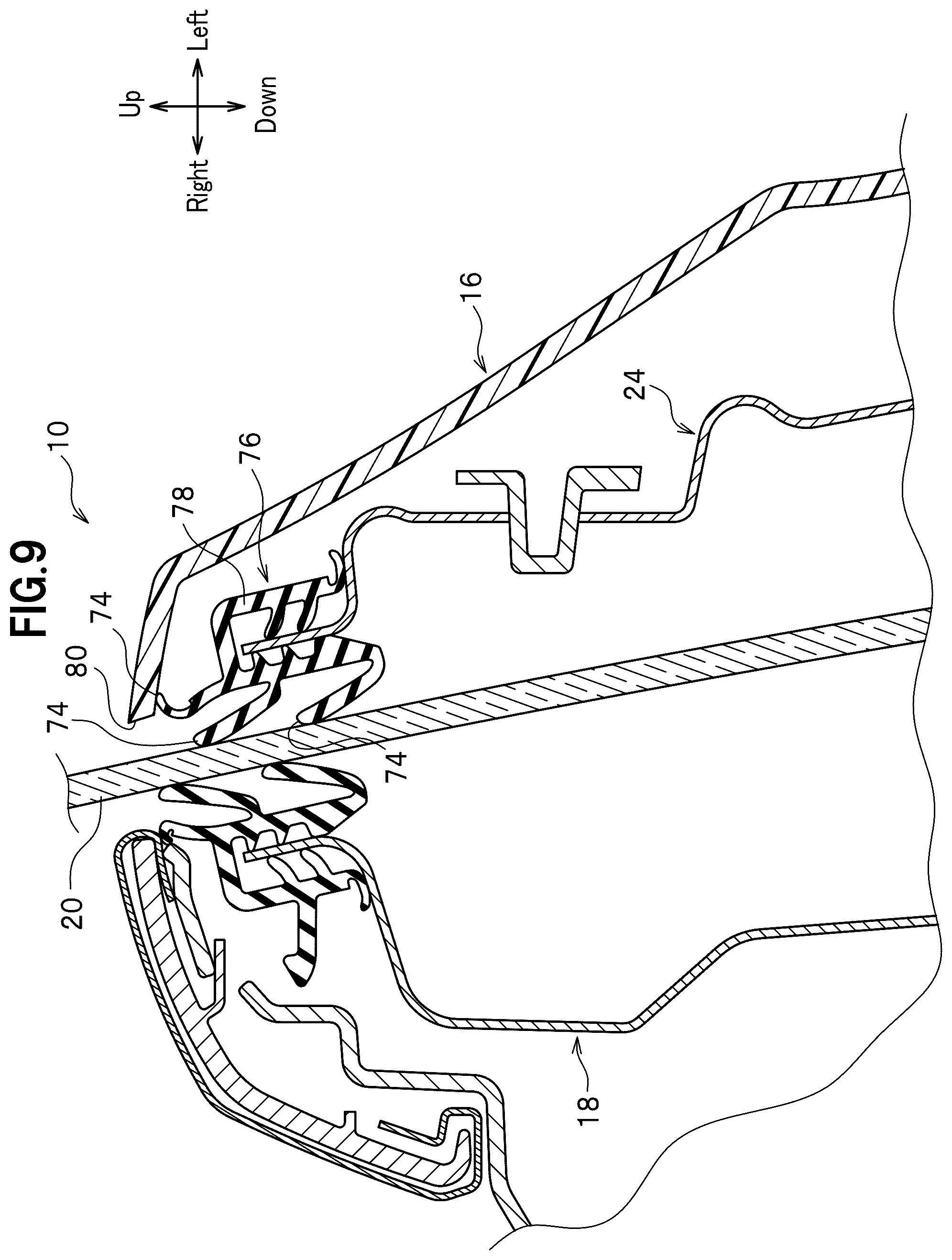 Patent US12583298 Figure 7 – Automotive door