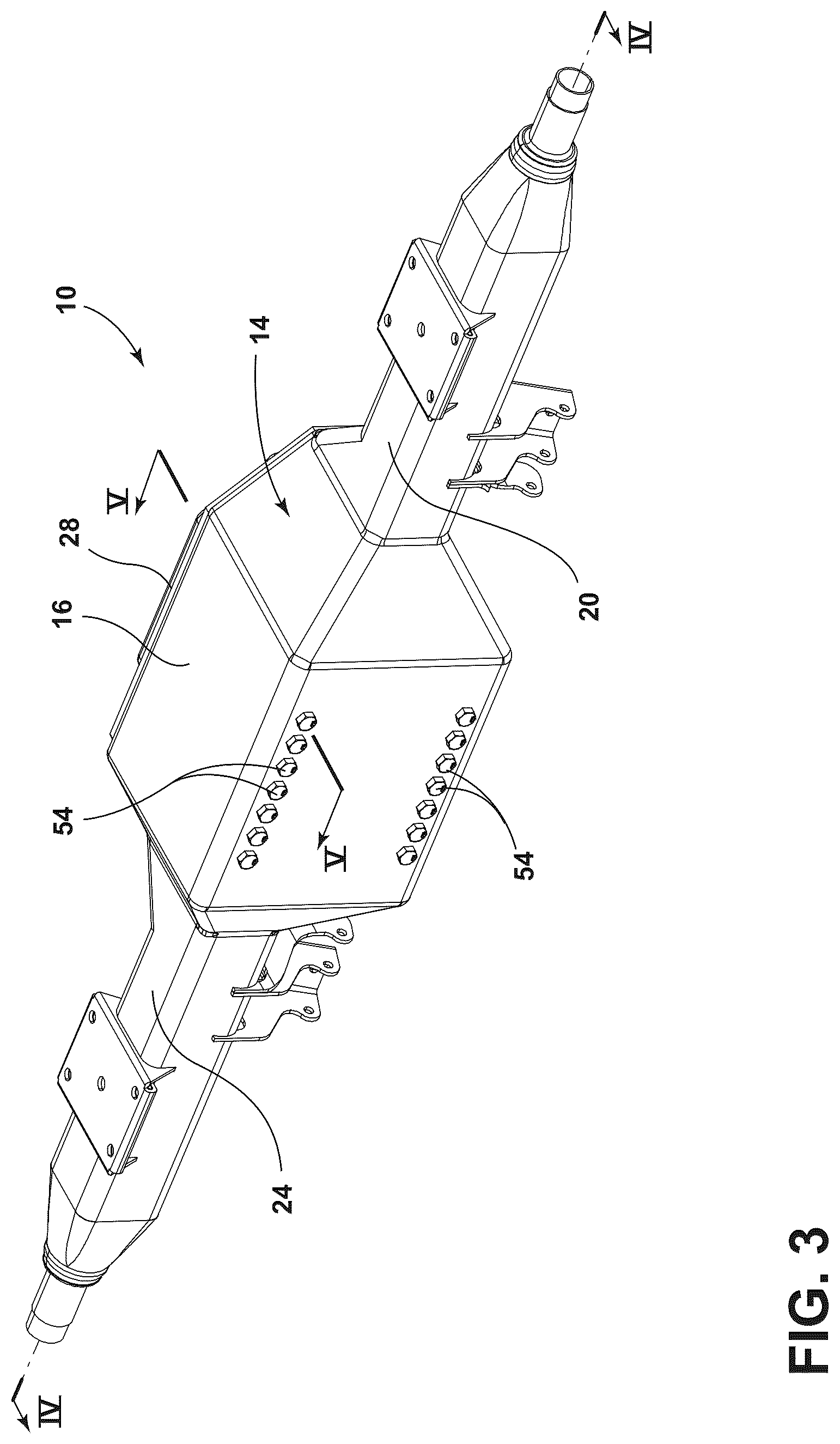 Patent US12583300 Figure 3 – Axle assembly for a vehicle