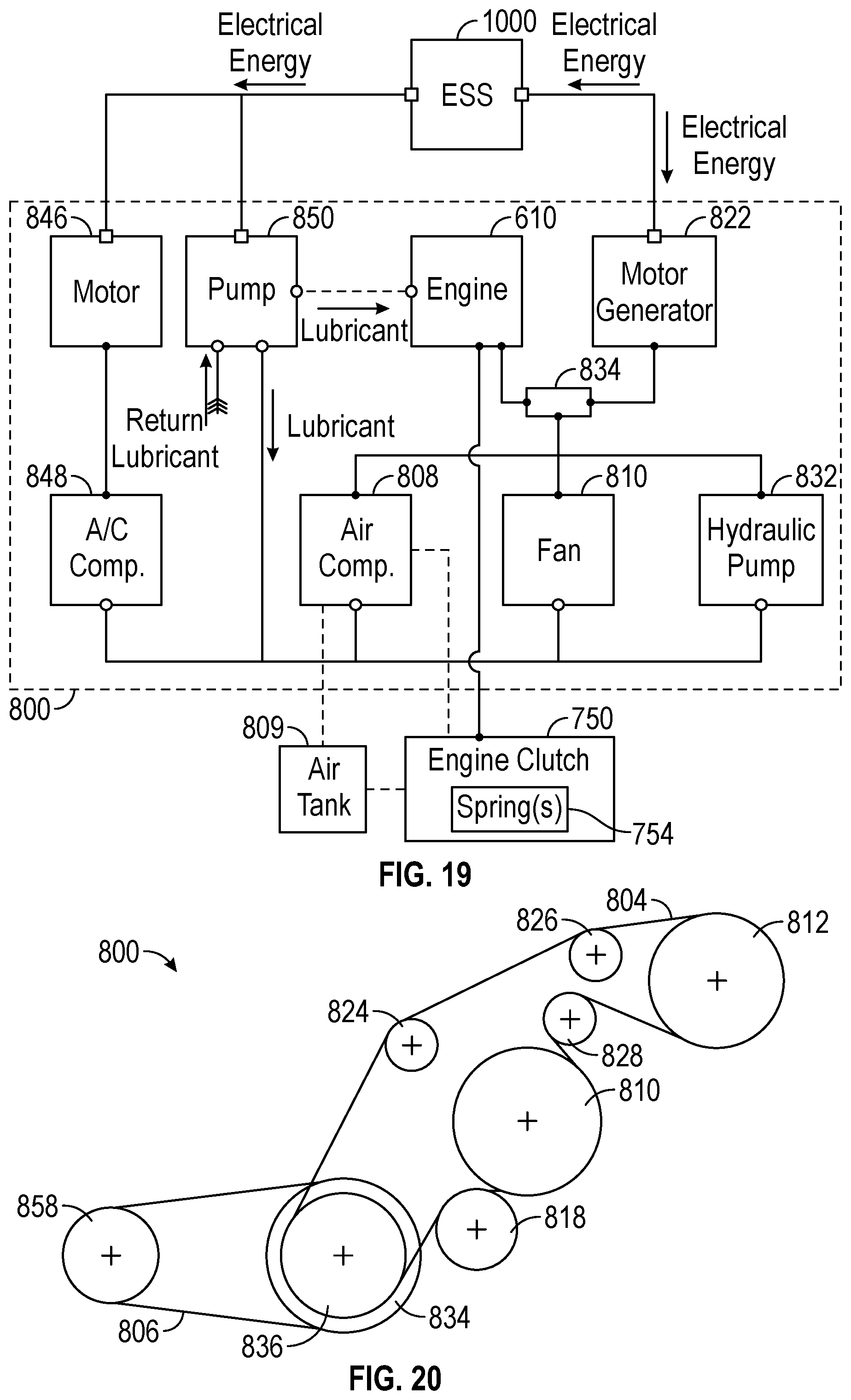 Patent US12583309 Figure 18 – Hybrid power system for a military vehicle