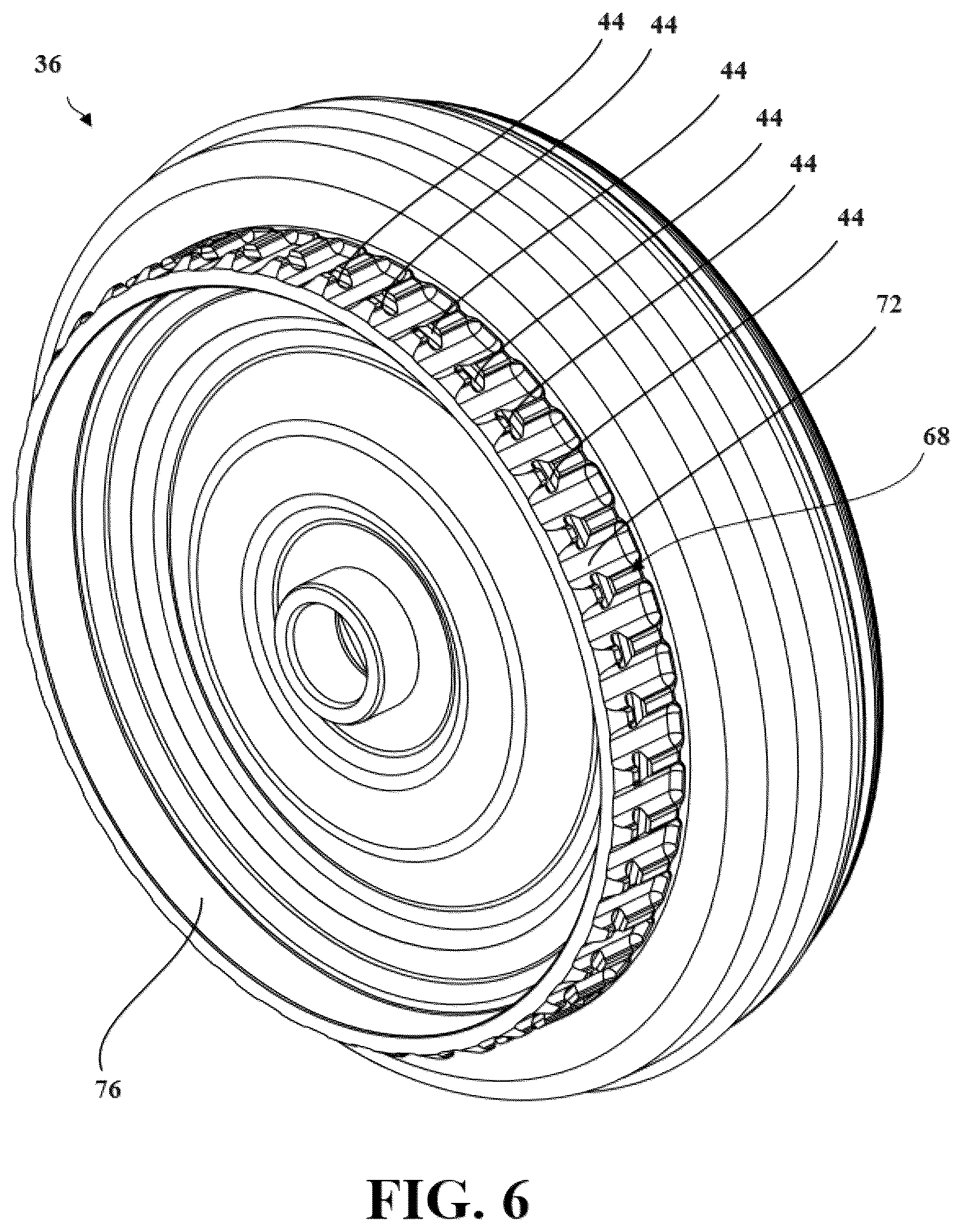 Patent US12583310 Figure 6 – Assembly for transmitting rotational torque, and system including the same