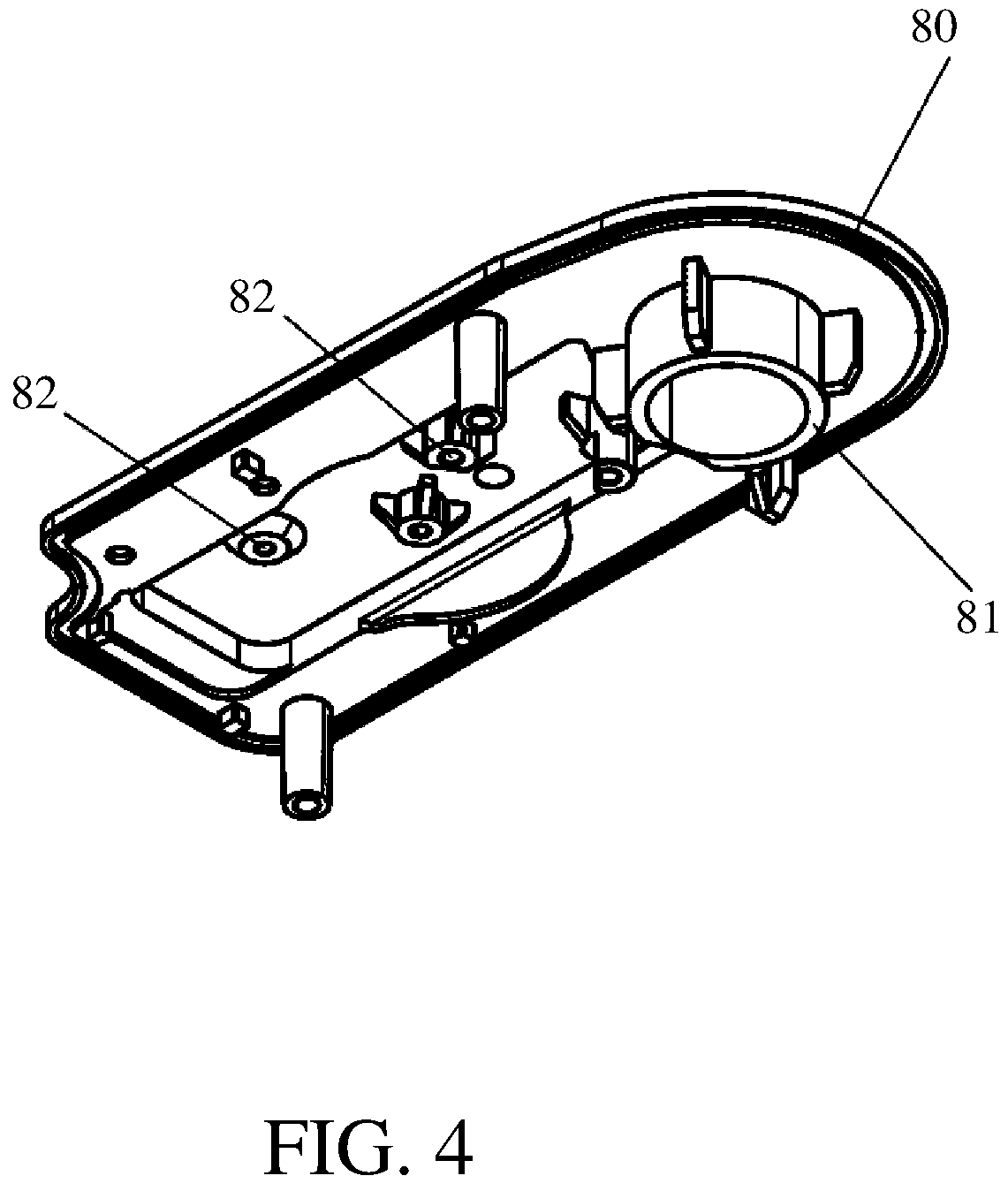 Patent US12583312 Figure 4 – Actuator for active grille shuttle