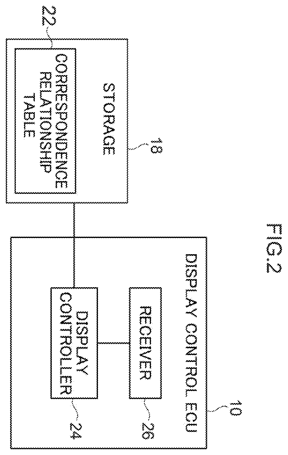 Patent US12583315 Figure 2 – Display control device, display device, vehicle, display control method, and recording medium recorded with display control program
