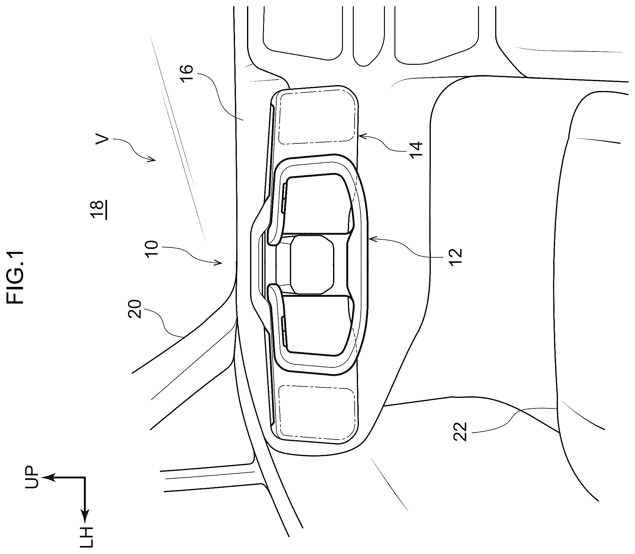 Patent US12583317 — Input device for a vehicle — Figure 1