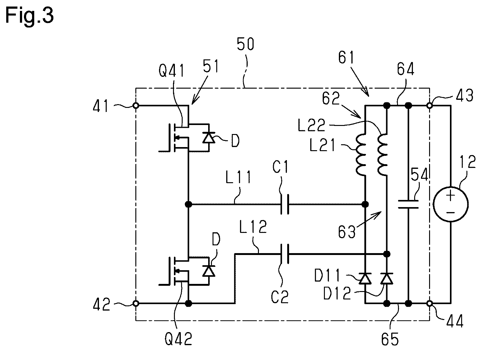 Patent US12583329 Figure 3 – Power conversion device