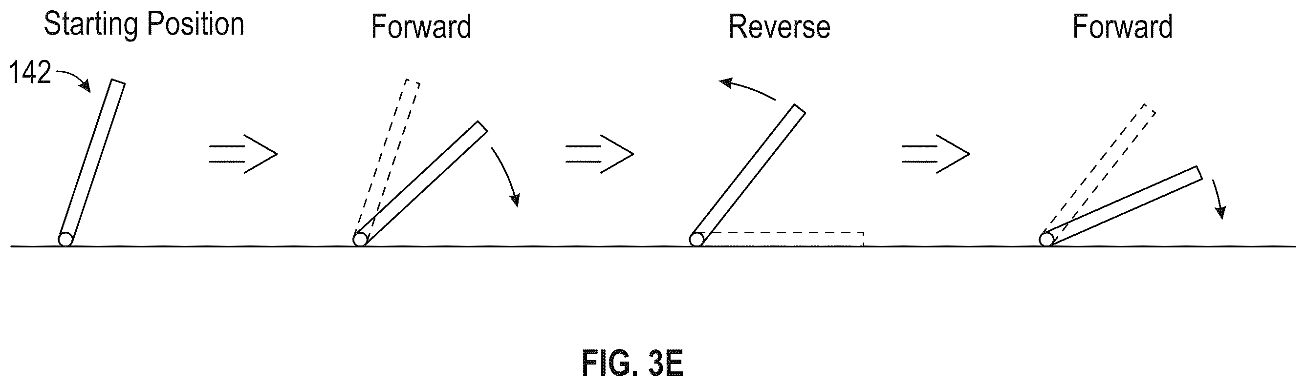 Patent US12583330 Figure 8 – One pedal rocking to free an electric vehicle from a stuck condition
