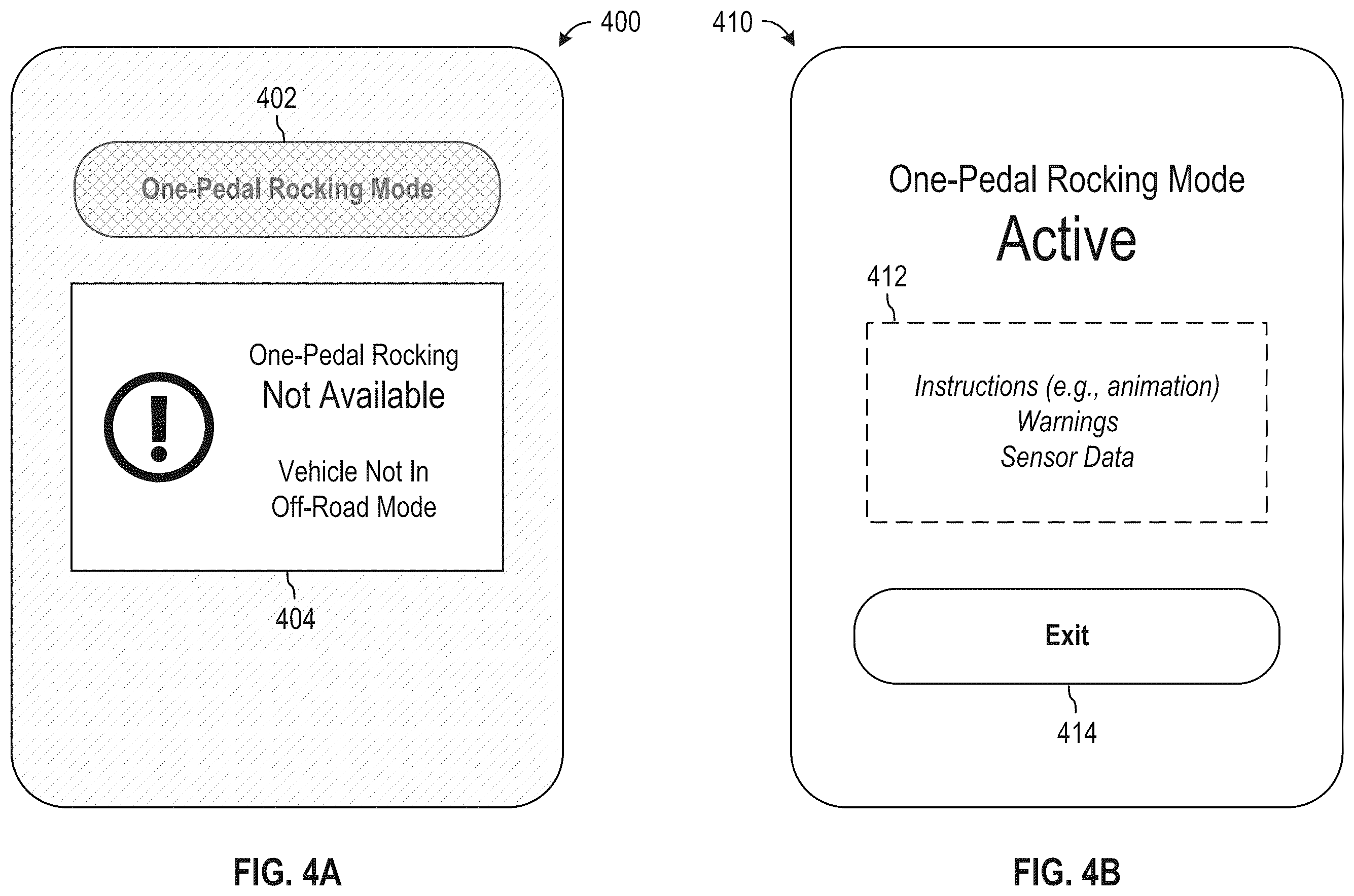 Patent US12583330 Figure 9 – One pedal rocking to free an electric vehicle from a stuck condition