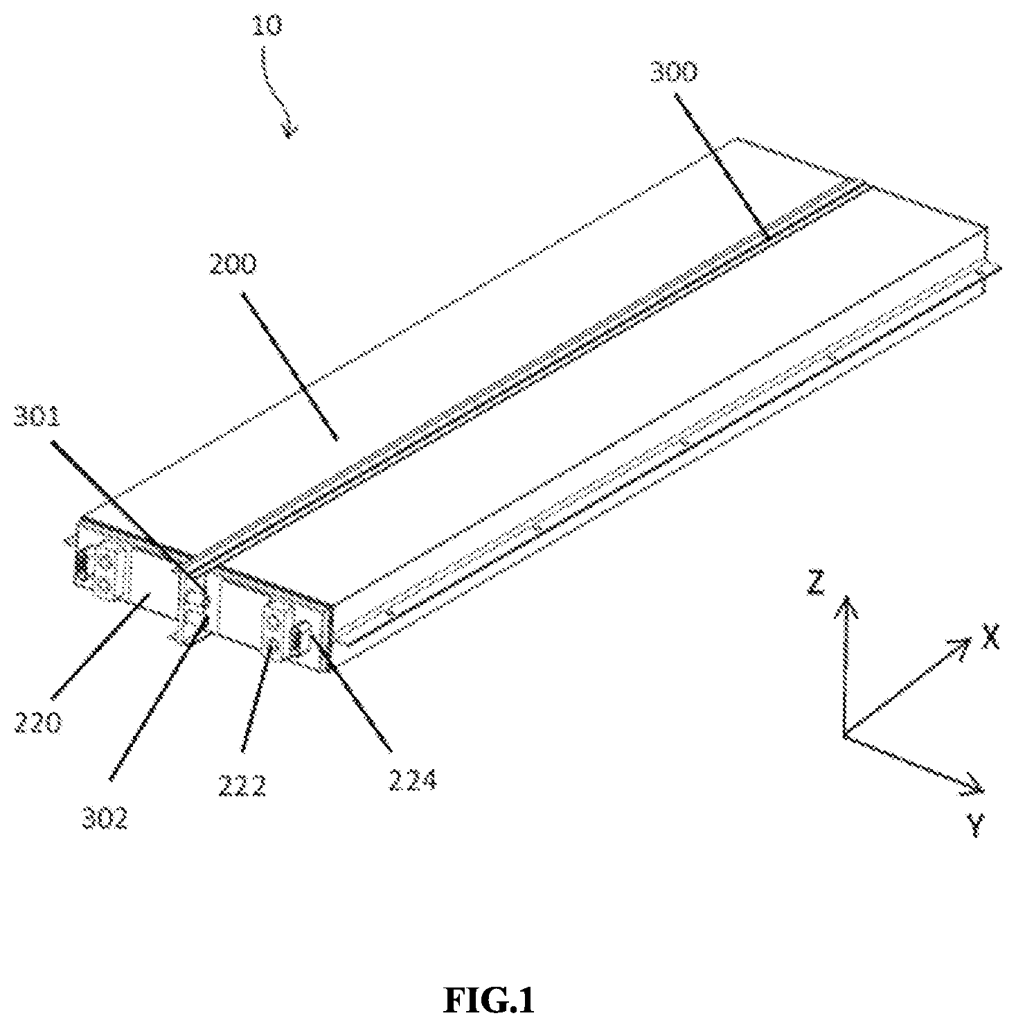 Patent US12583336 Figure 1 – Battery module and electric vehicle