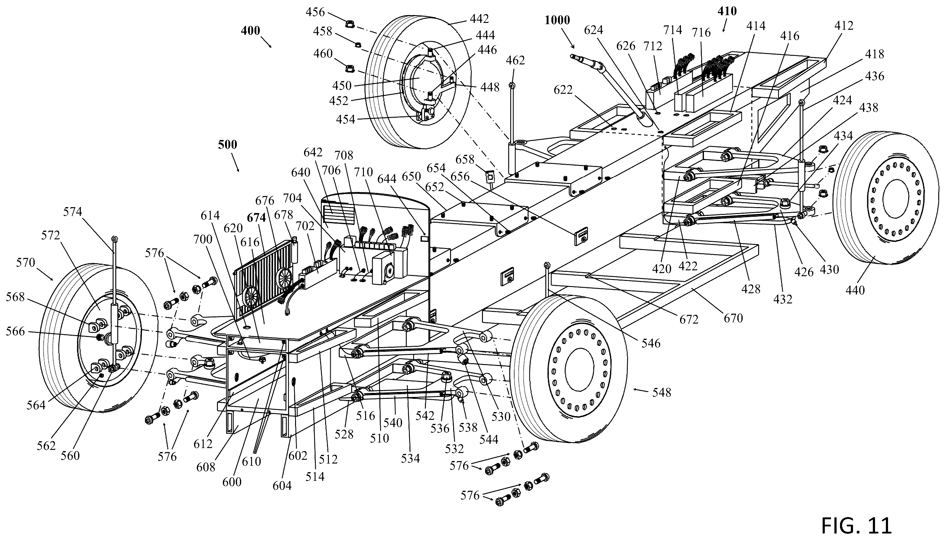 Patent US12583349 Figure 11 – Self-charging electric vehicle (SCEV)