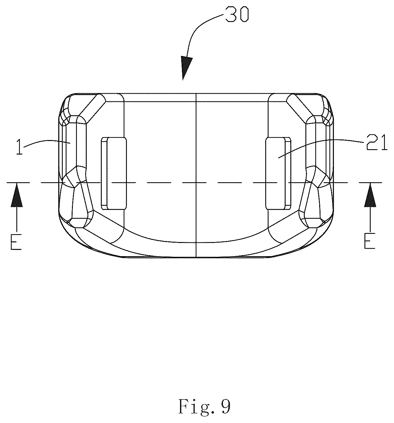Patent US12583373 Figure 9 – Vehicle headrest