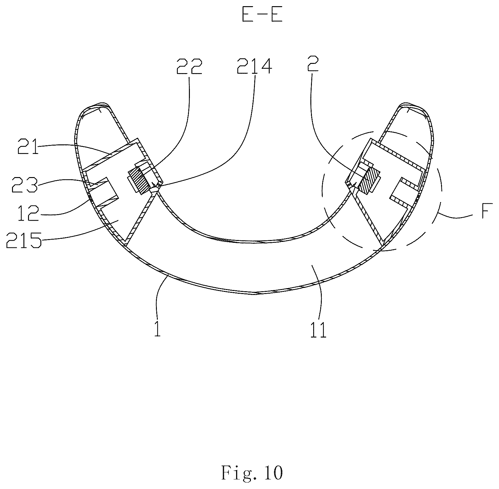 Patent US12583373 Figure 10 – Vehicle headrest