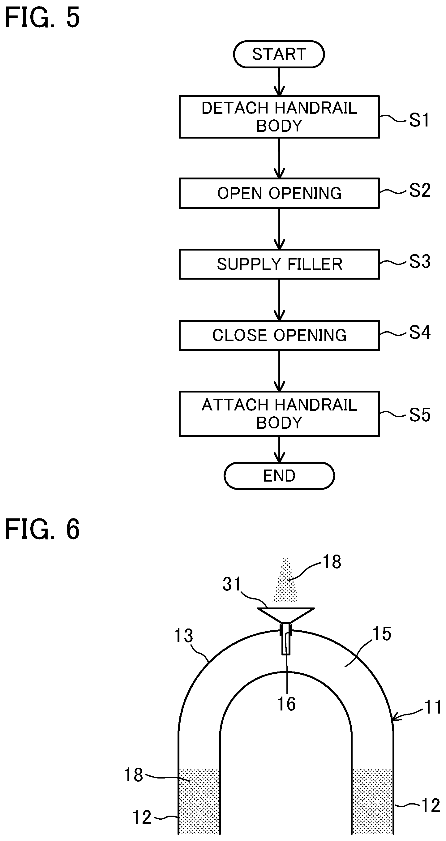 Patent US12583374 Figure 3 – Handrail for railroad vehicle and method for changing natural frequency of said handrail